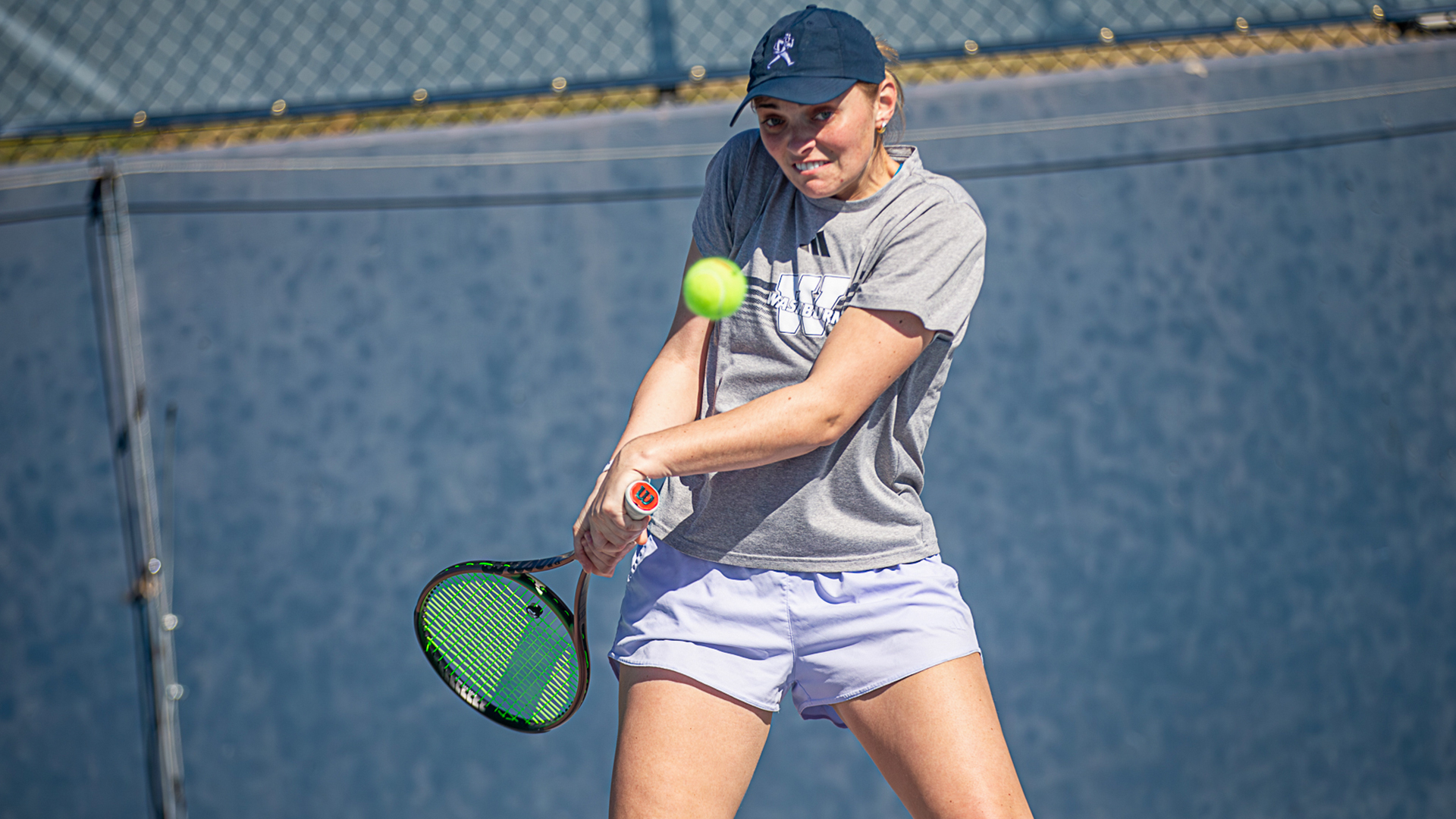 Washburn women's tennis vs Pratt CC - Feb. 27, 2026.