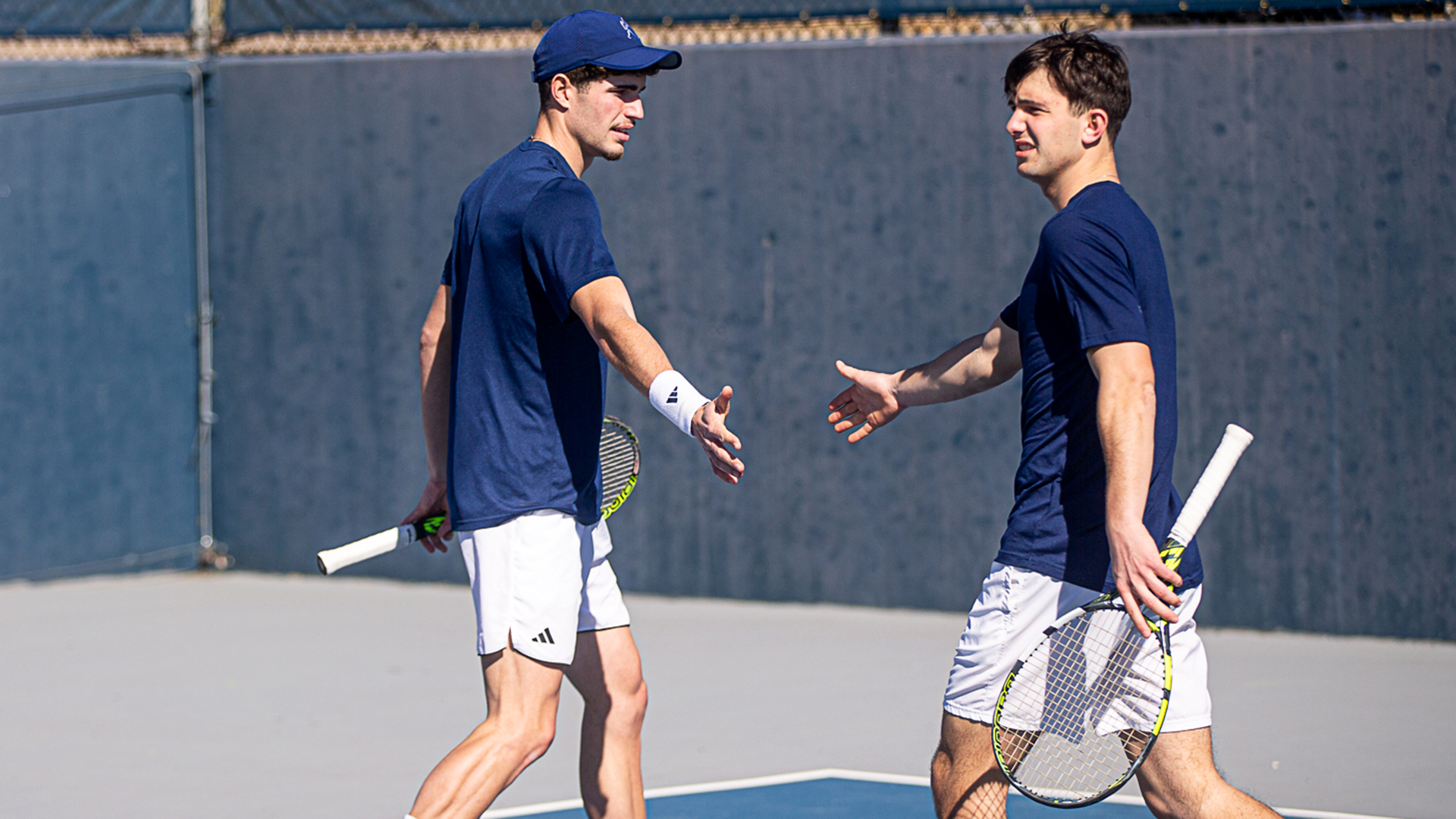 Washburn men's tennis vs Pratt CC - Feb. 27, 2026.
