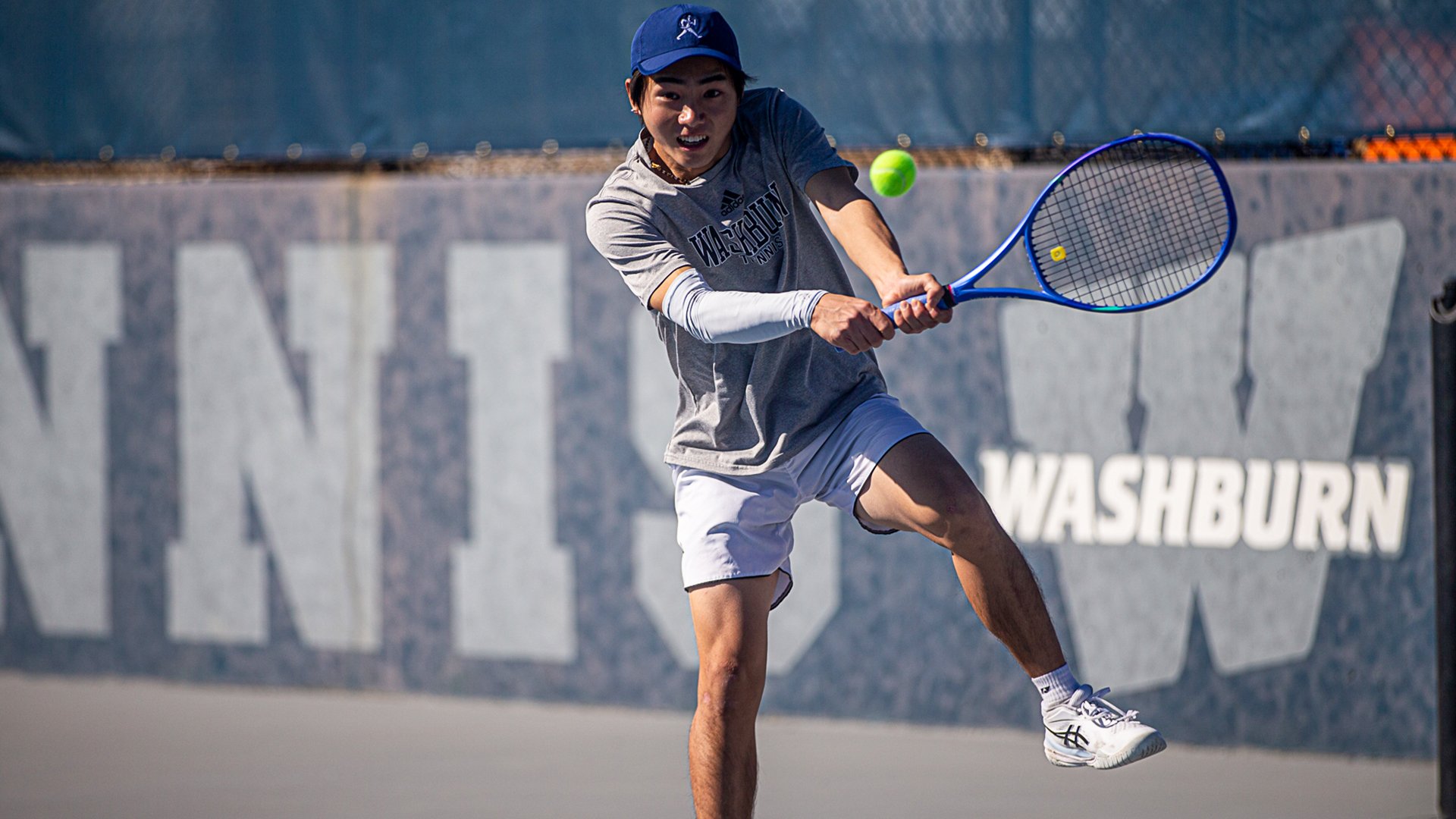 Washburn men's tennis vs Pratt CC - Feb. 27, 2026.