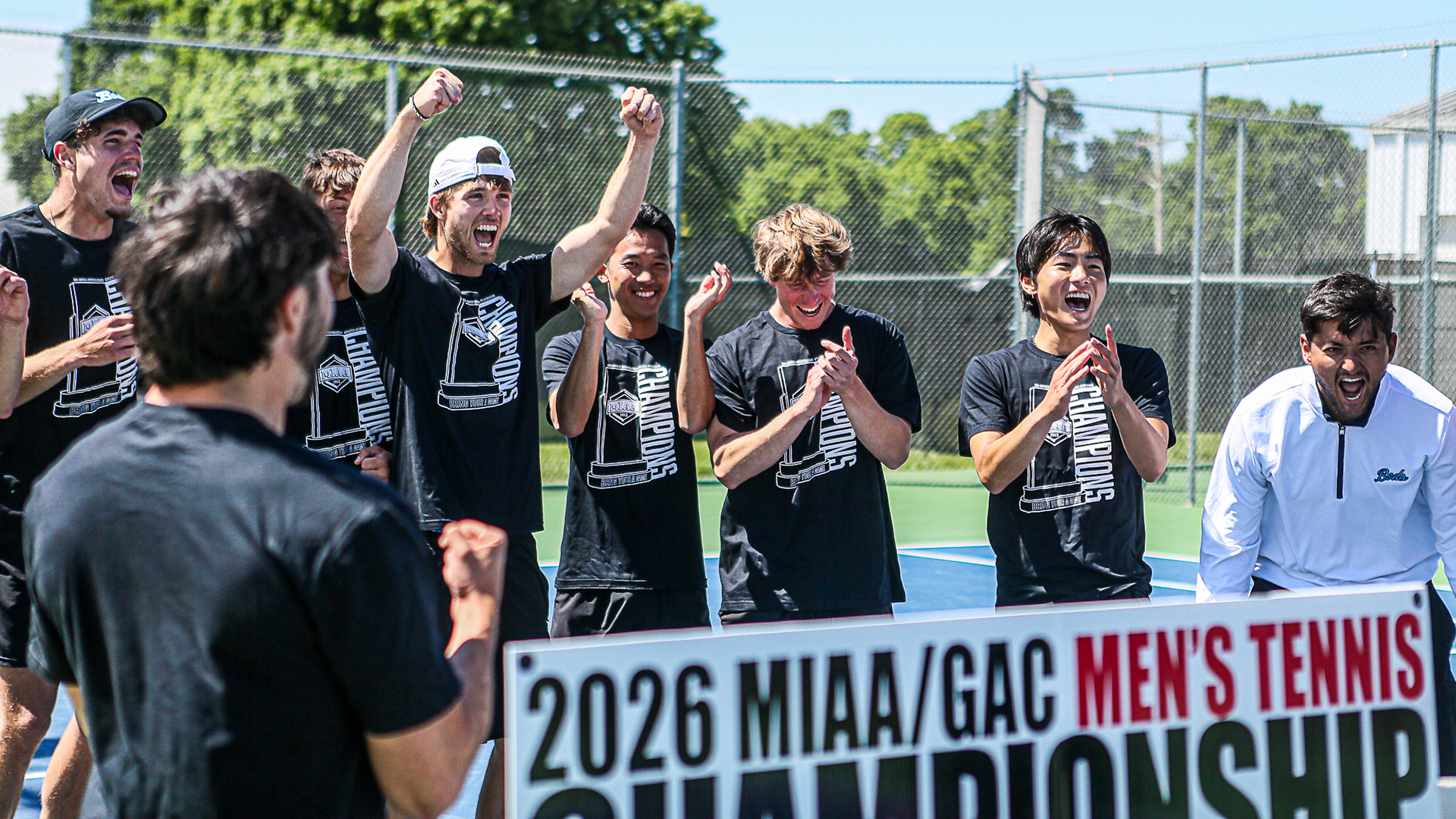 Washburn men's tennis vs Harding - MIAA/GAC Tournament Championship match - May 1, 2026.