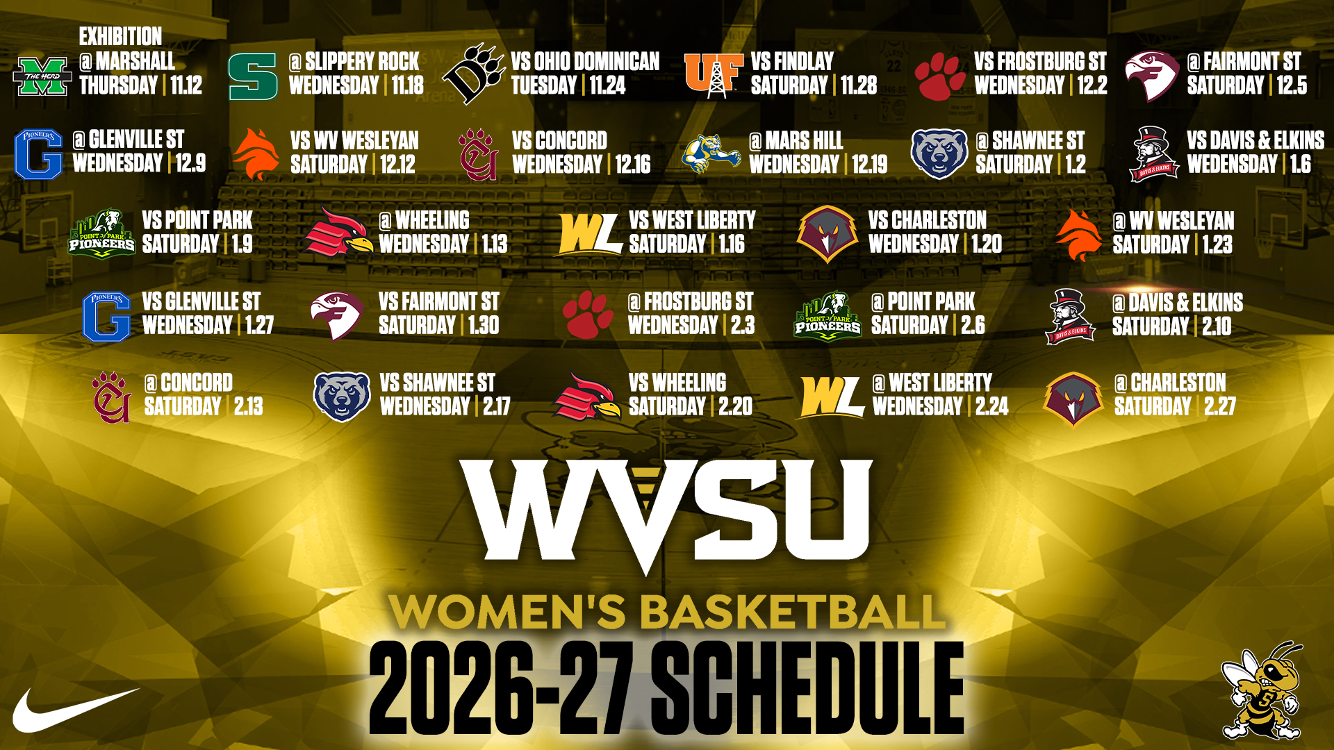 2026 women's basketball schedule