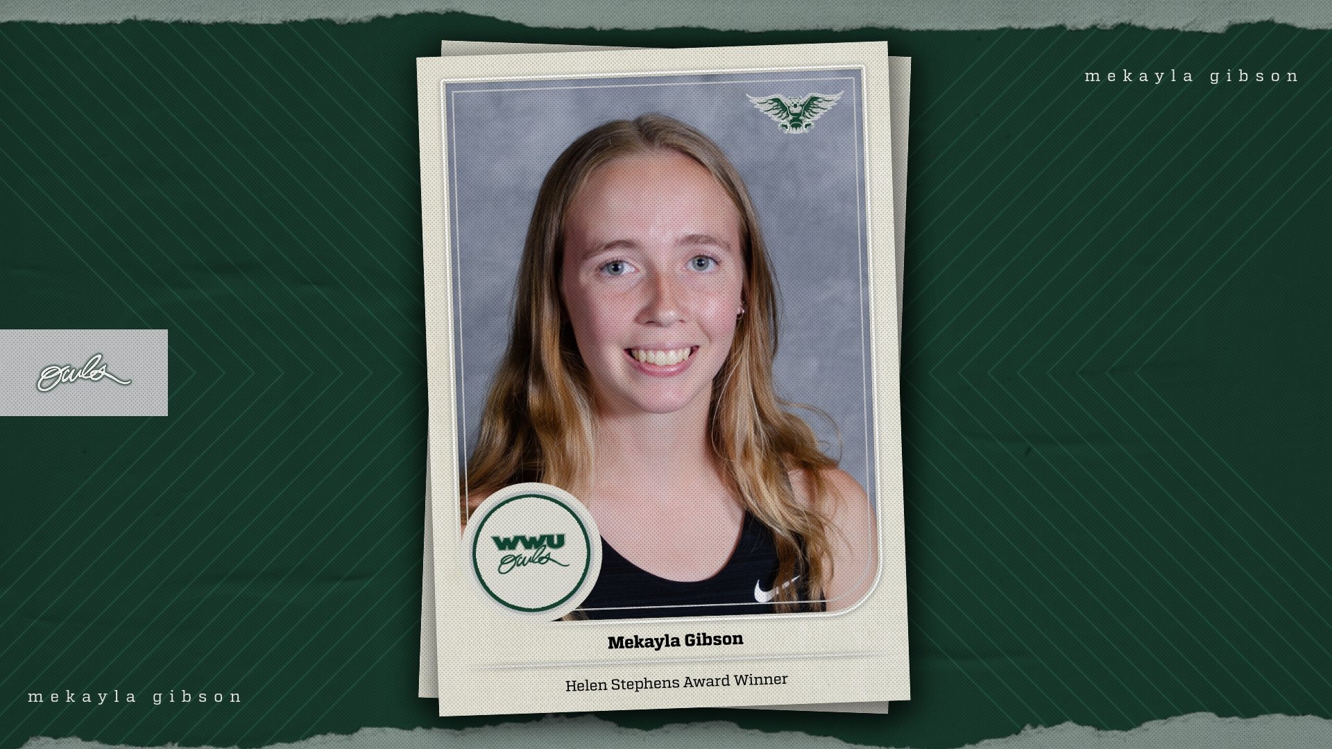 Mekayla Gibson Earns Helen Stephens Award at 2024 Owls Choice Awards