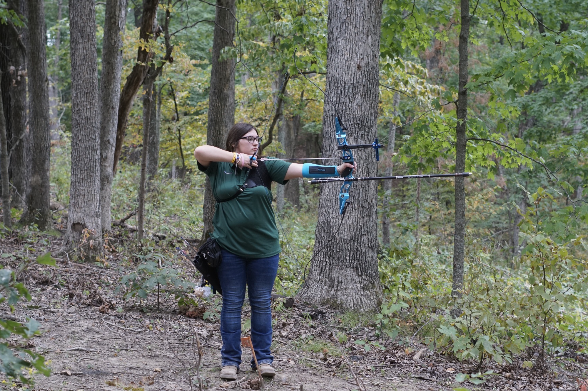 William Woods' Isabelle Cordova-Guerrero shoots in William Woods University 3D.