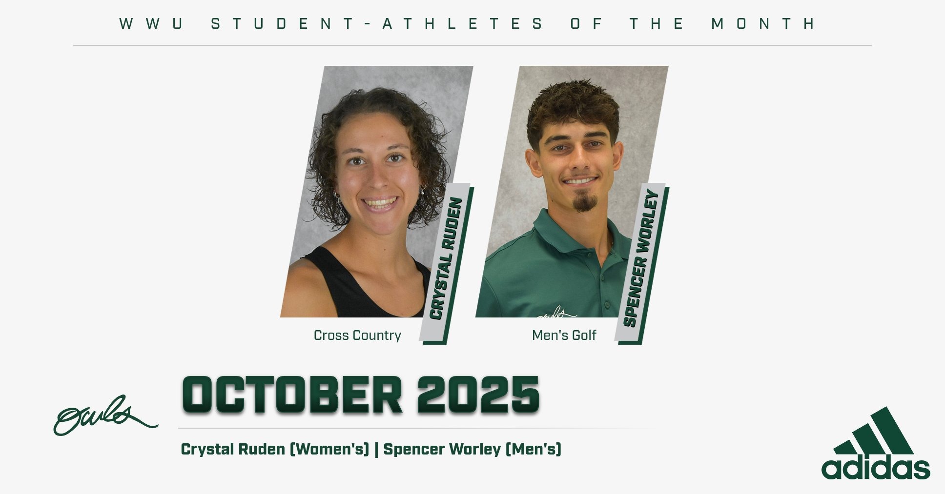 WWU October Student-Athletes of the Month