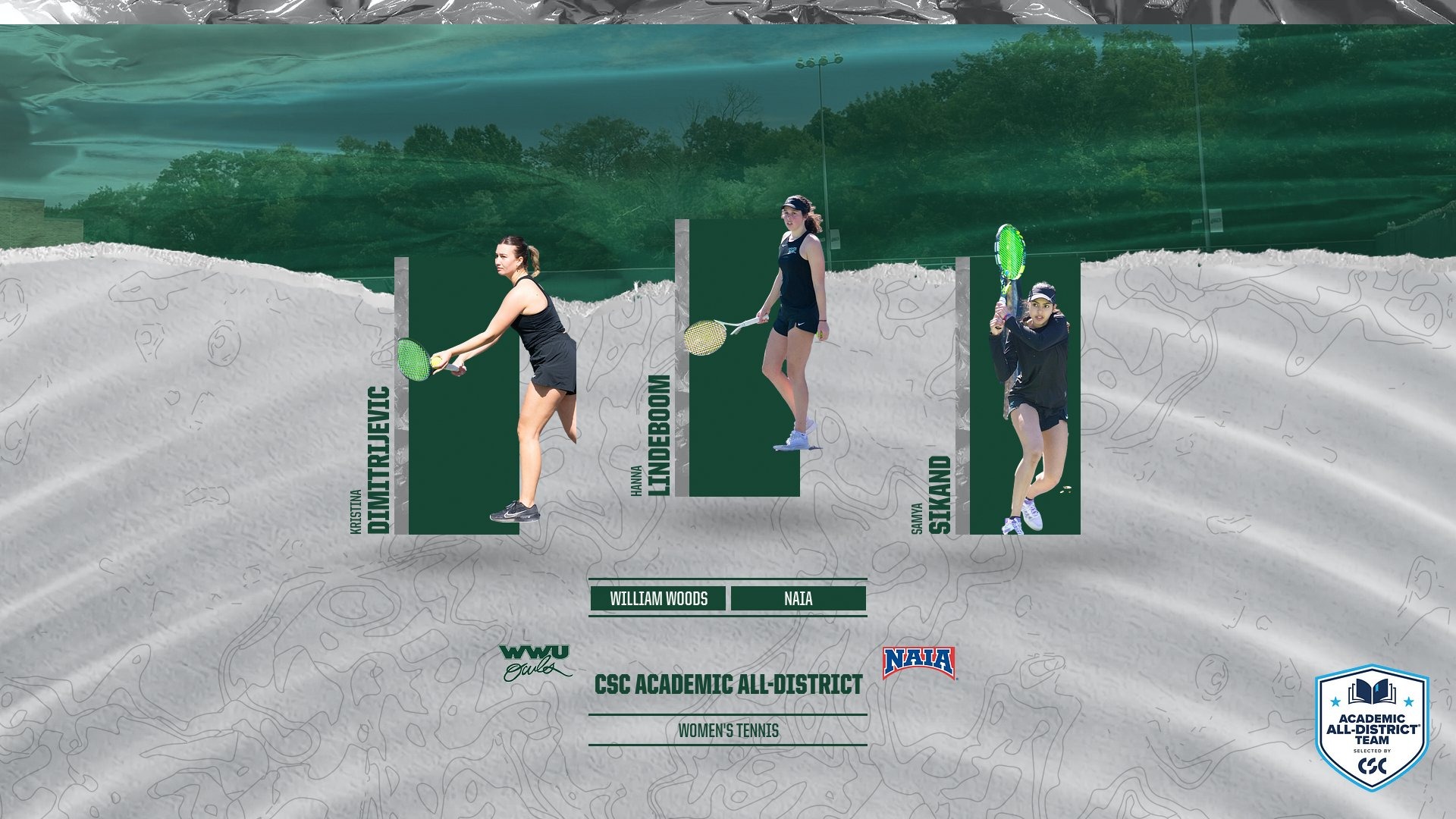 Owls Place Three on CSC Academic All-District