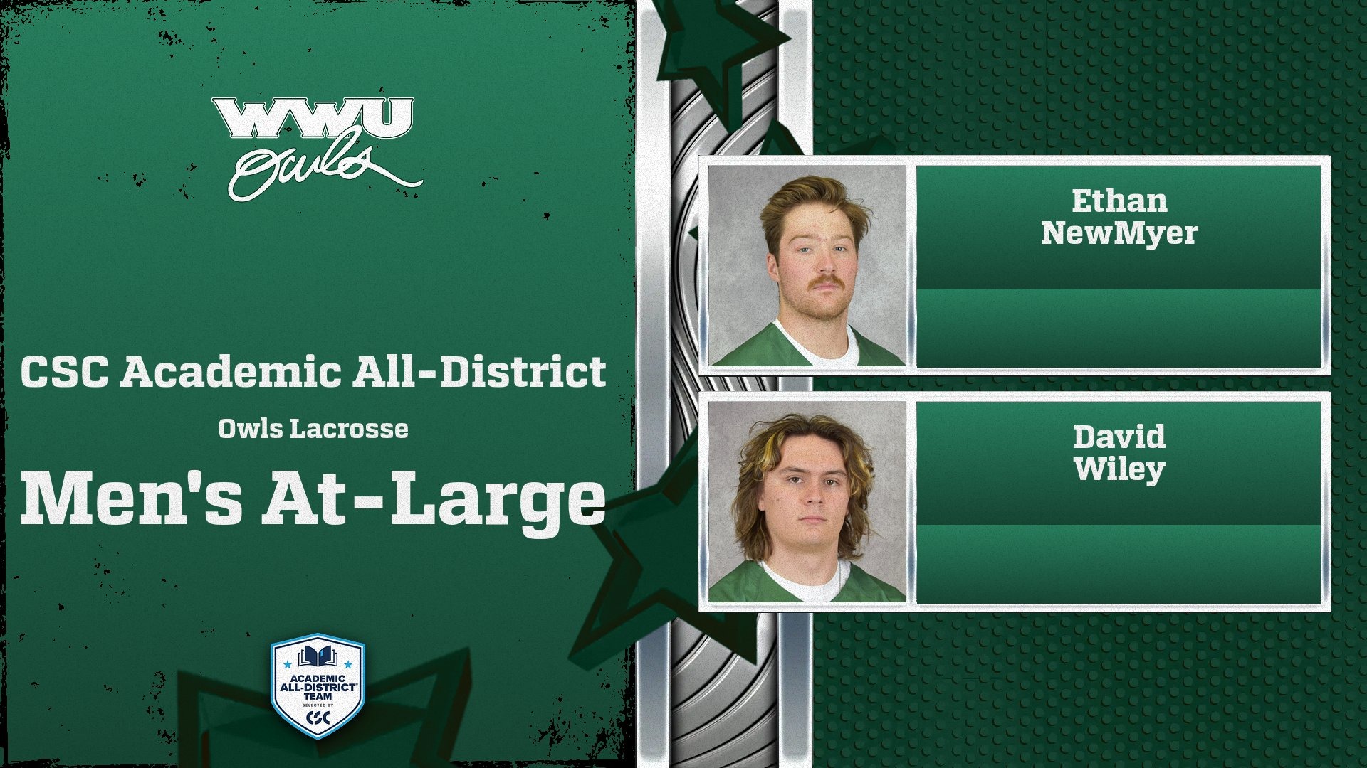 NewMyer and Wiley Pick Up Lacrosse’s First CSC All-District Honors