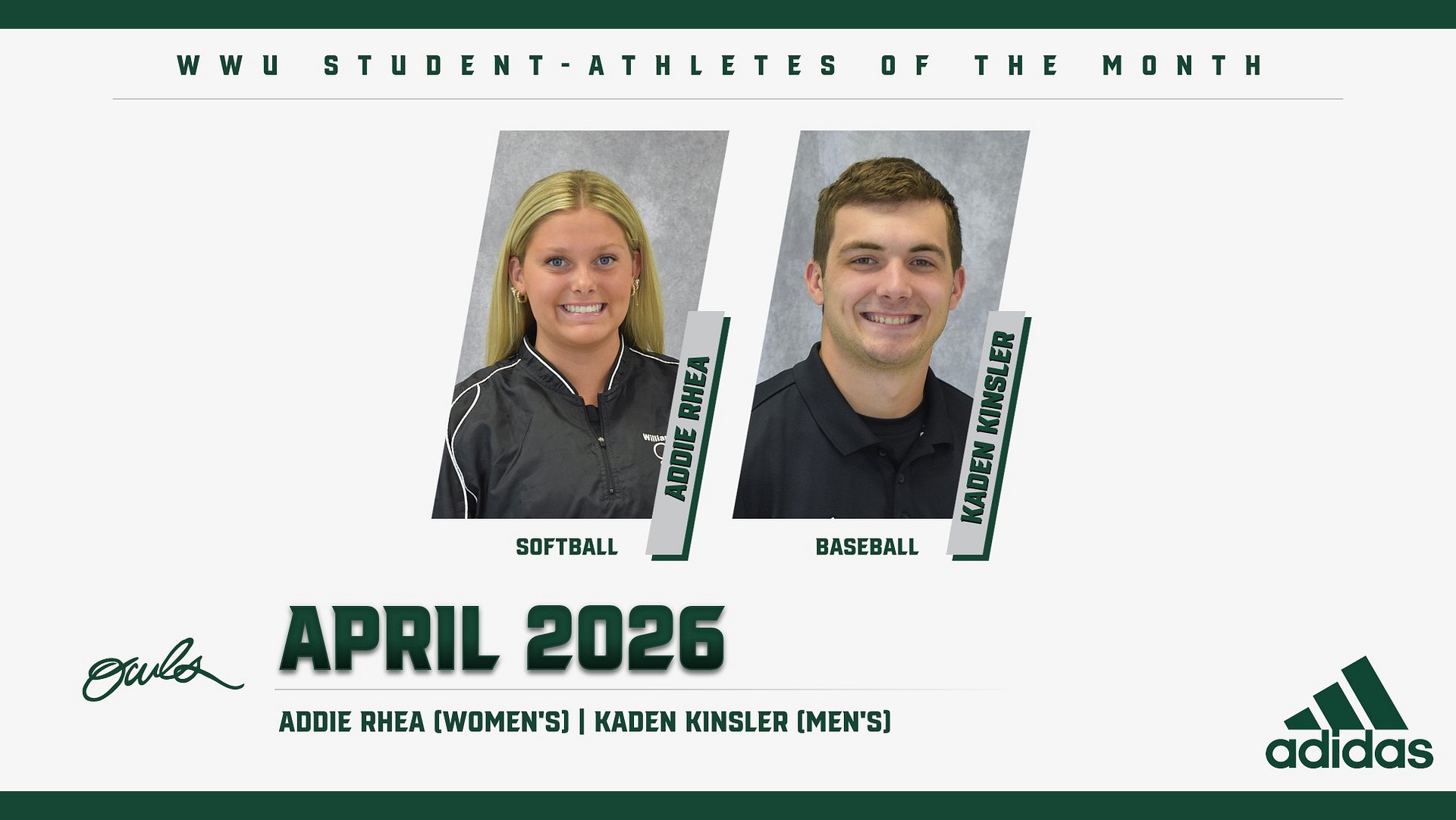 April Student-Athletes of the Month (2026)