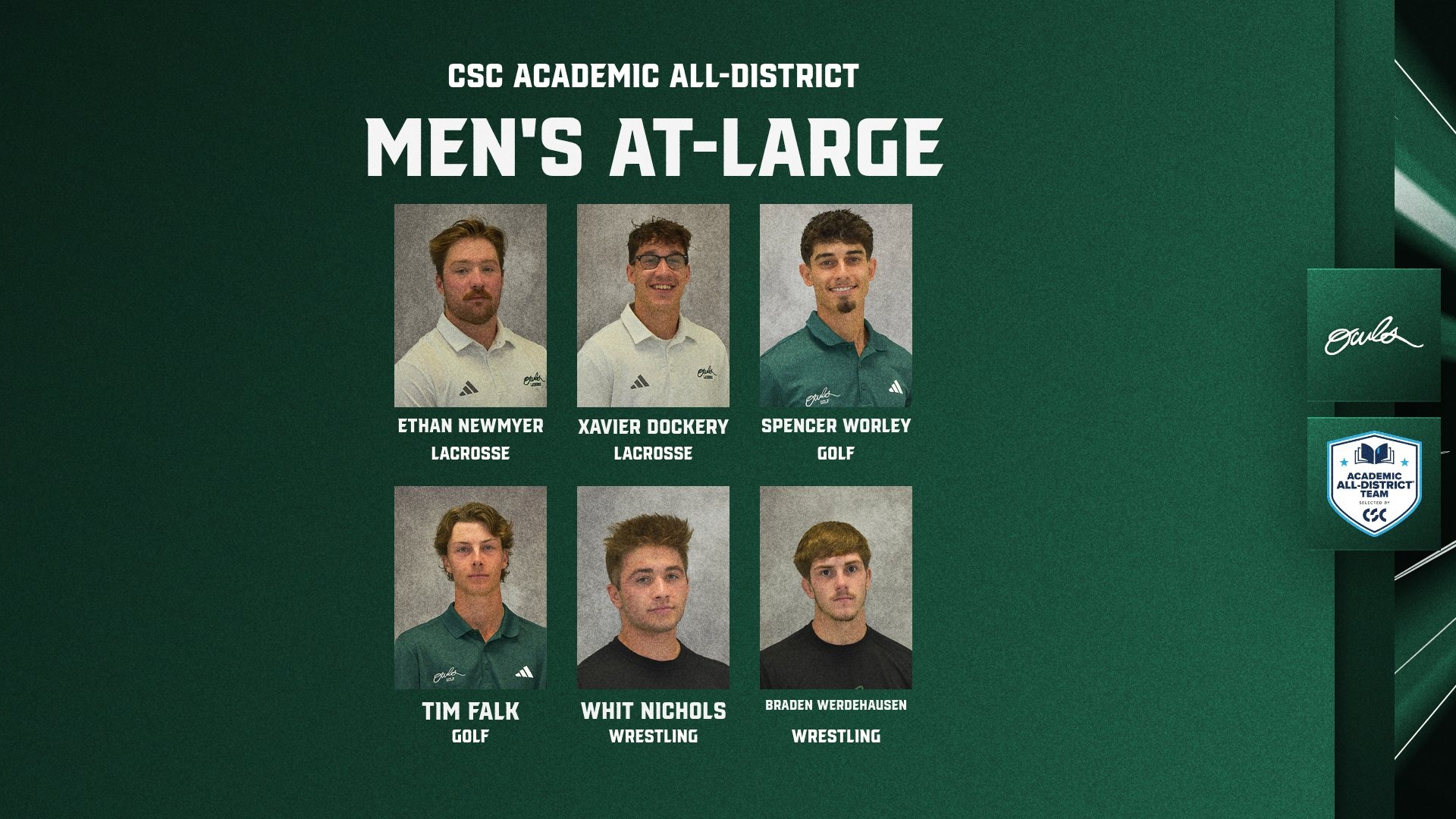 CSC Academic All-District Men's At-Large 2025-26