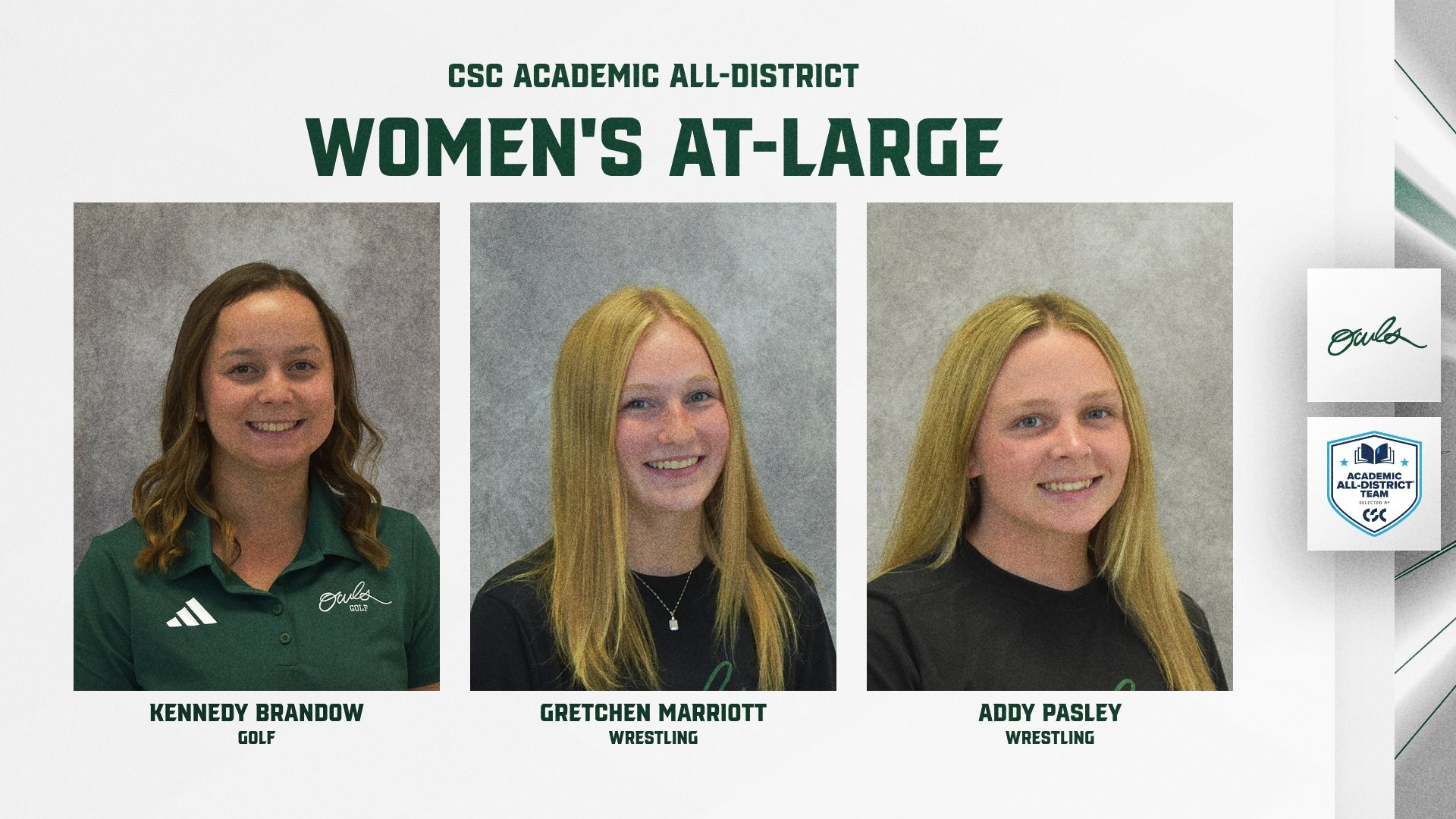 CSC Academic All-District Women's At-Large 2025-26