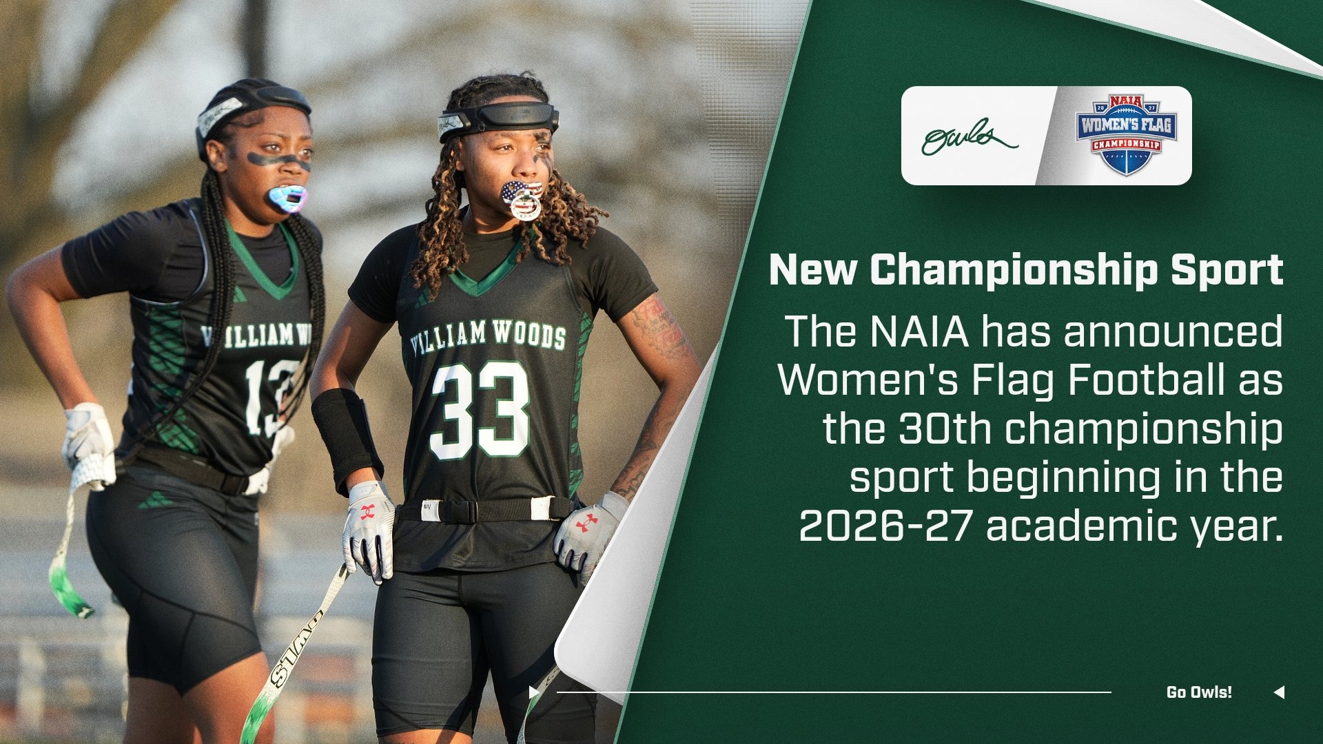 Flag Football is a championship sport