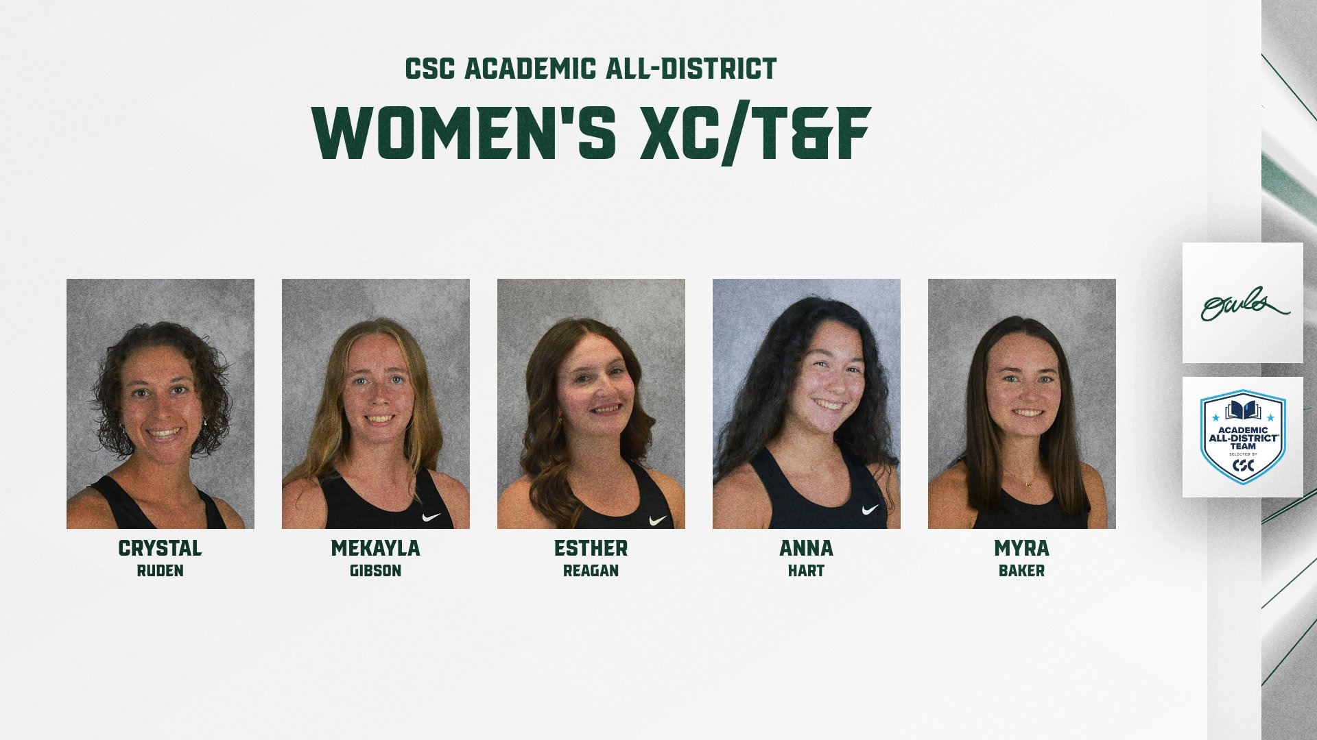 Women's XC/T&F Academic All-District 25-26