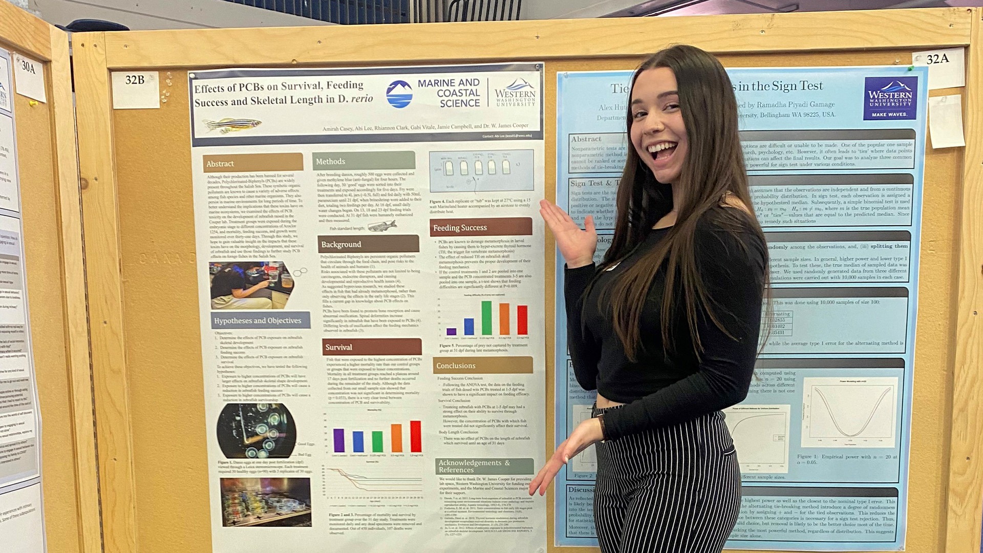 Amirah Casey - WWU Cheer Story in WWU Window