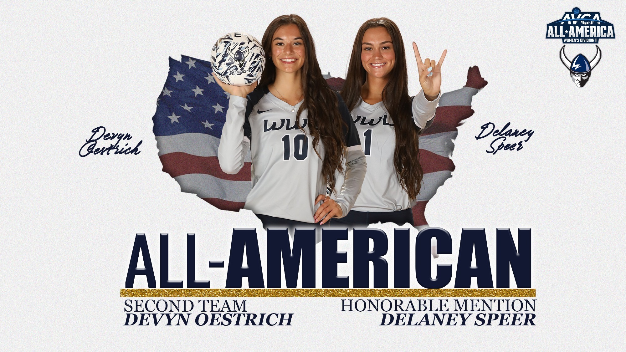 2025 AVCA All-Americans - Devyn and Delaney