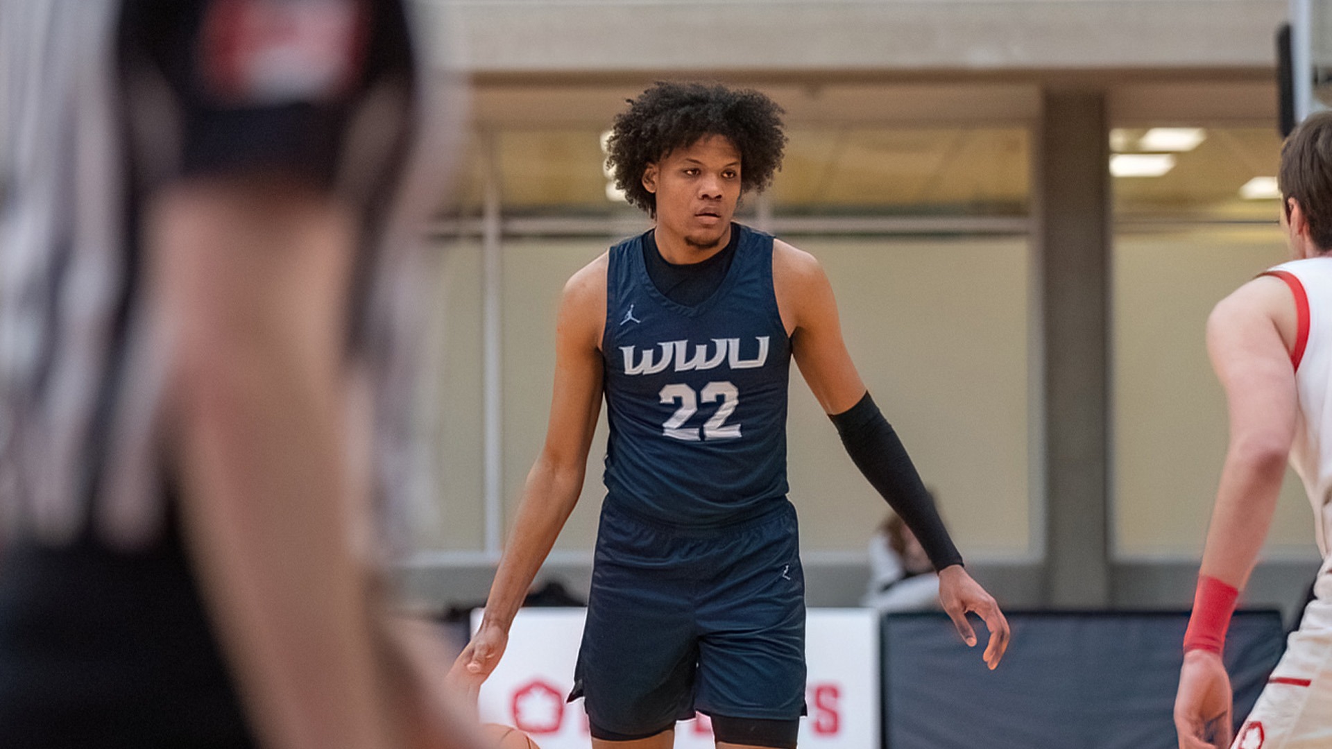 Dajon Lott Jr. Action Shot at Simon Fraser