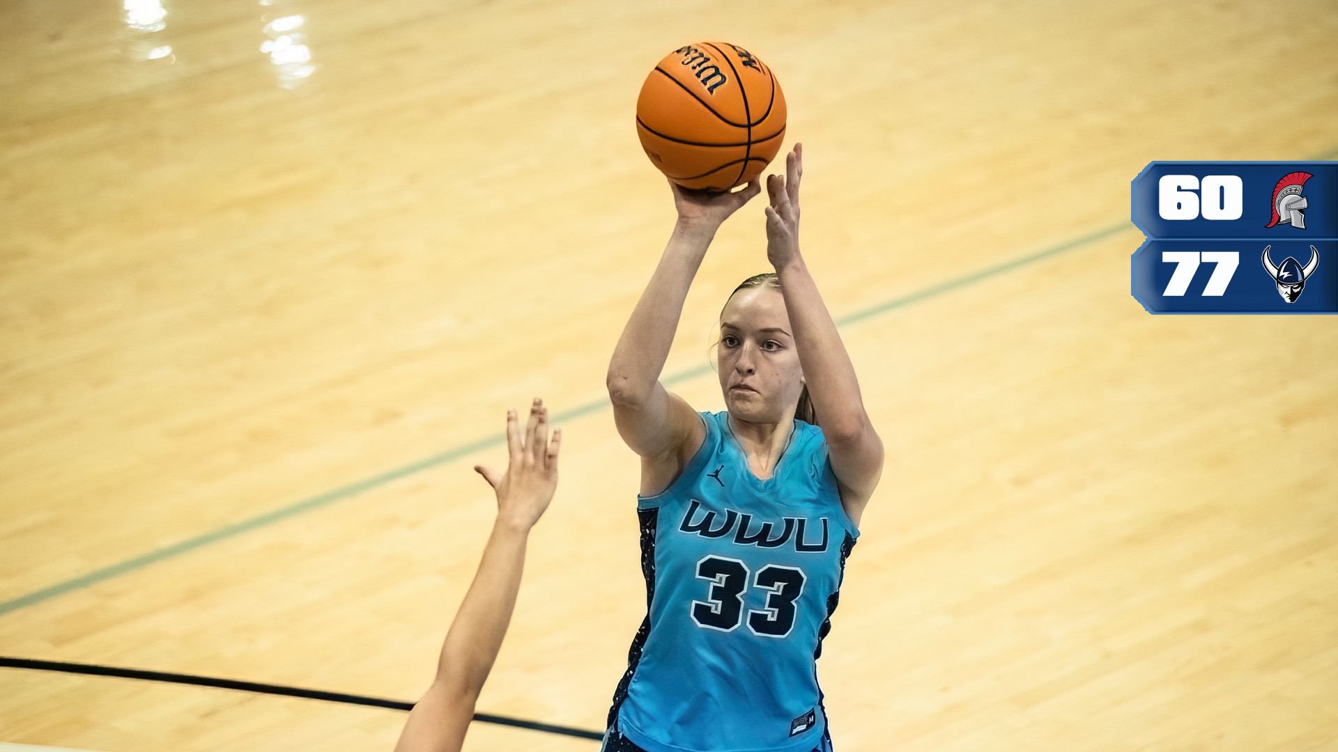 WWU 77, Saint Martin's 60 - Aspen Garrison shooting