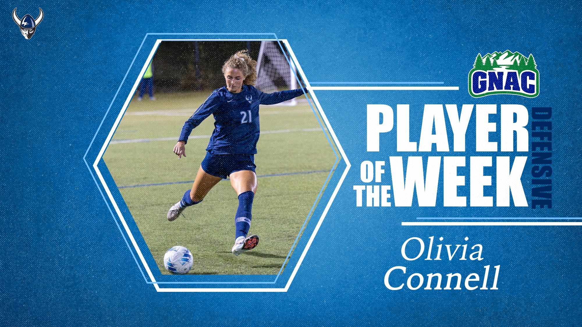 Olivia Connell of WWU Women's Soccer - GNAC Player of the Week