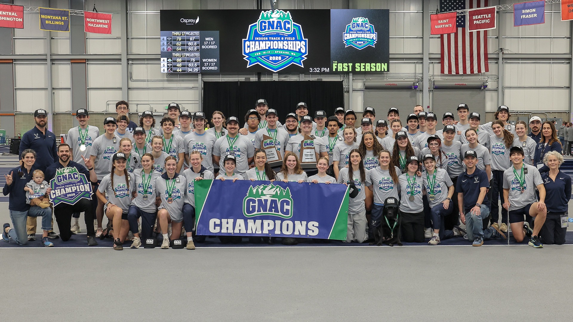 GNAC Track & Field Indoor Champions - 2026