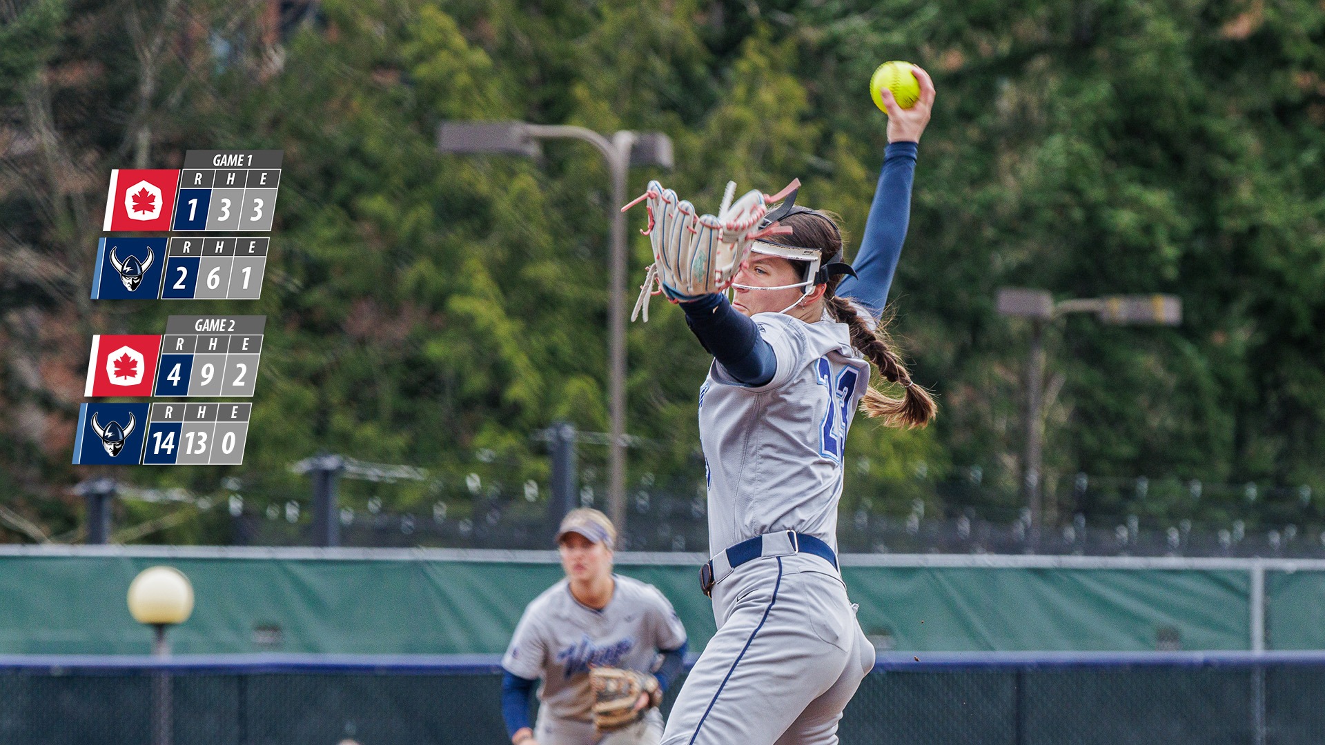 WWU defeats Simon Fraser in both games of a doubleheader on February 21, 2026
