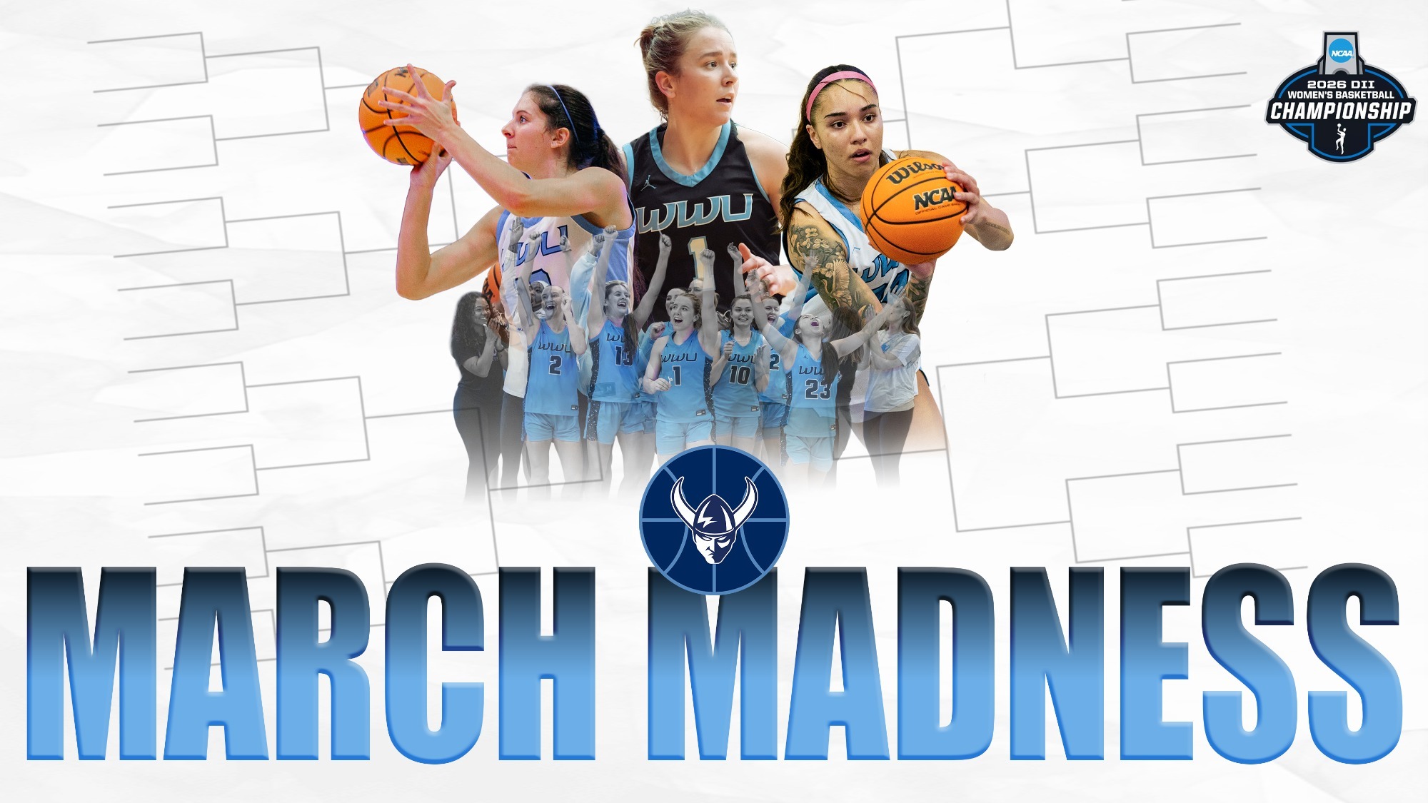 March Madness WWU Basketball Graphic