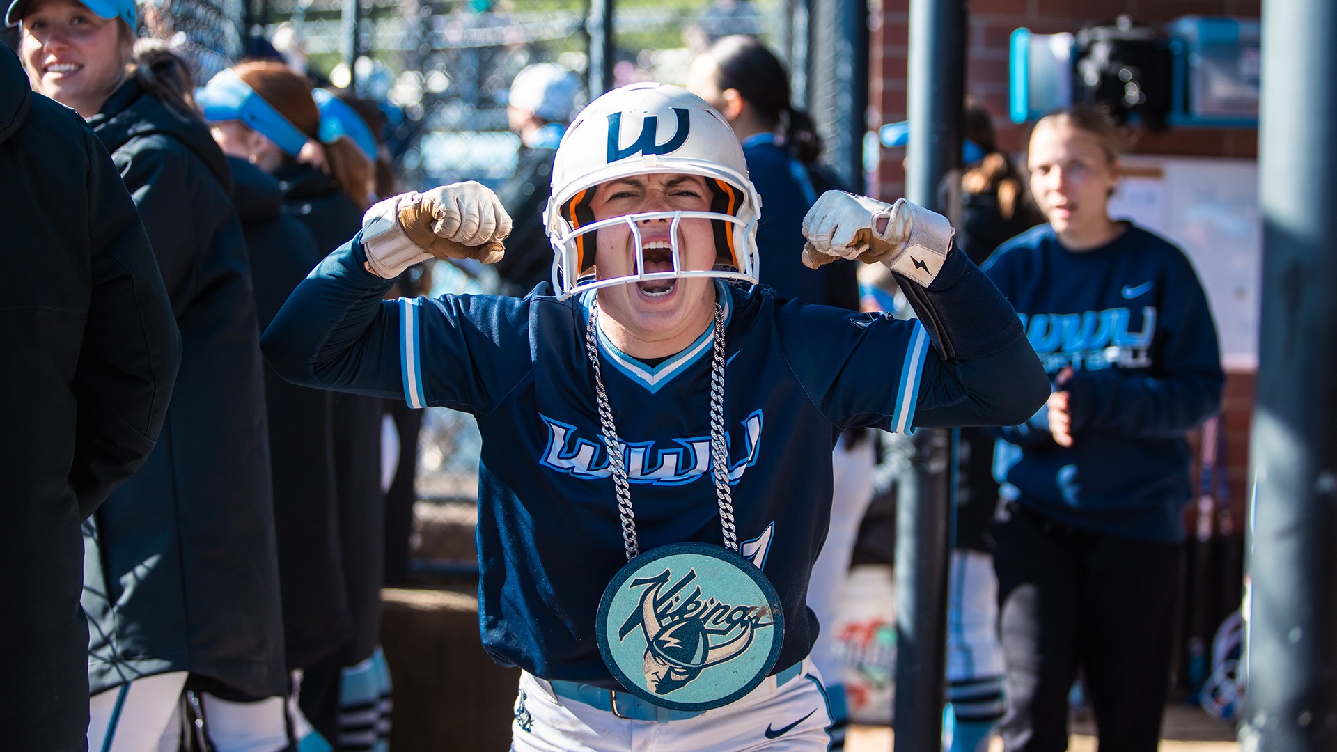 EmmaJoy Wise Celebrates Hitting a Home Run