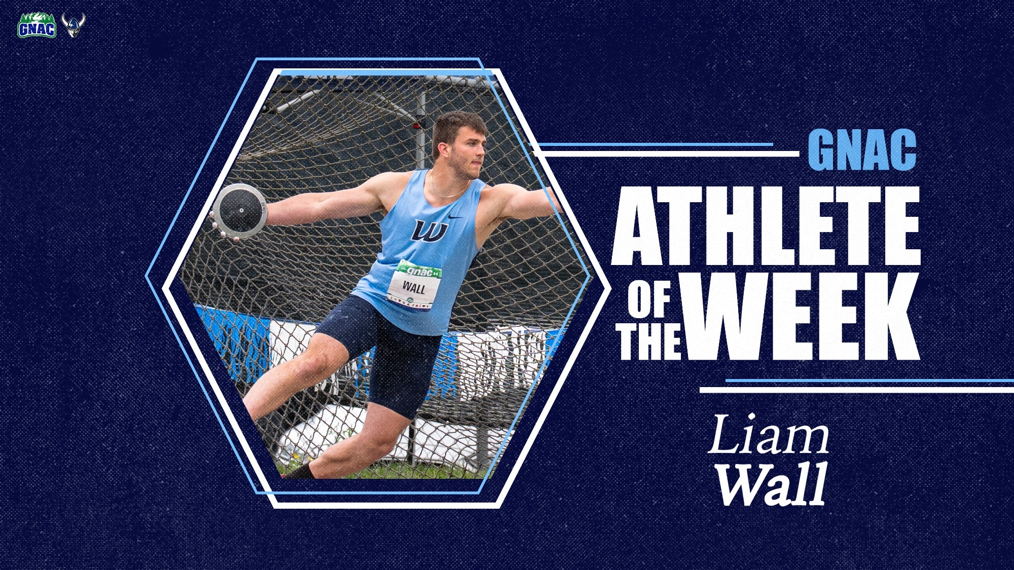 Liam Wall GNAC Men's Field Athlete of the Week