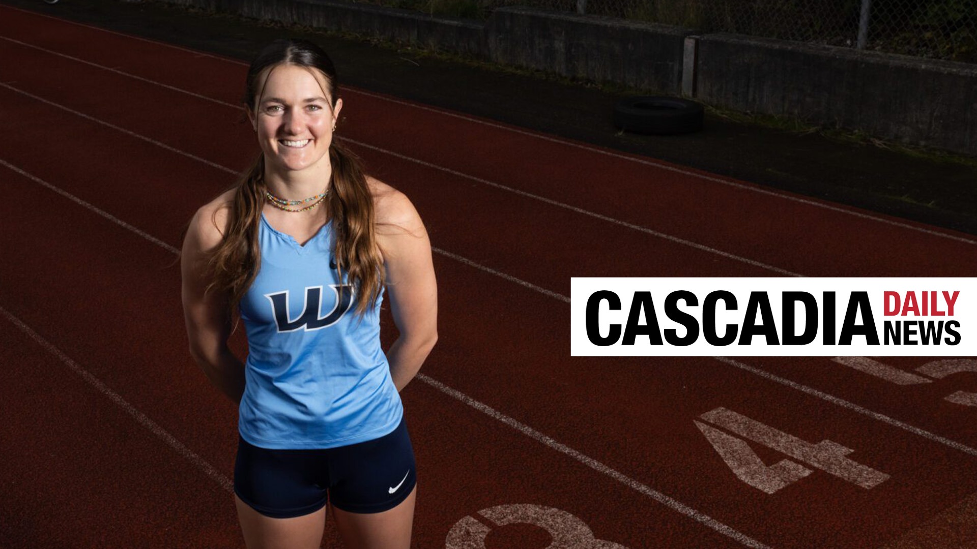 Image of Bec Bennett on the WWU Track