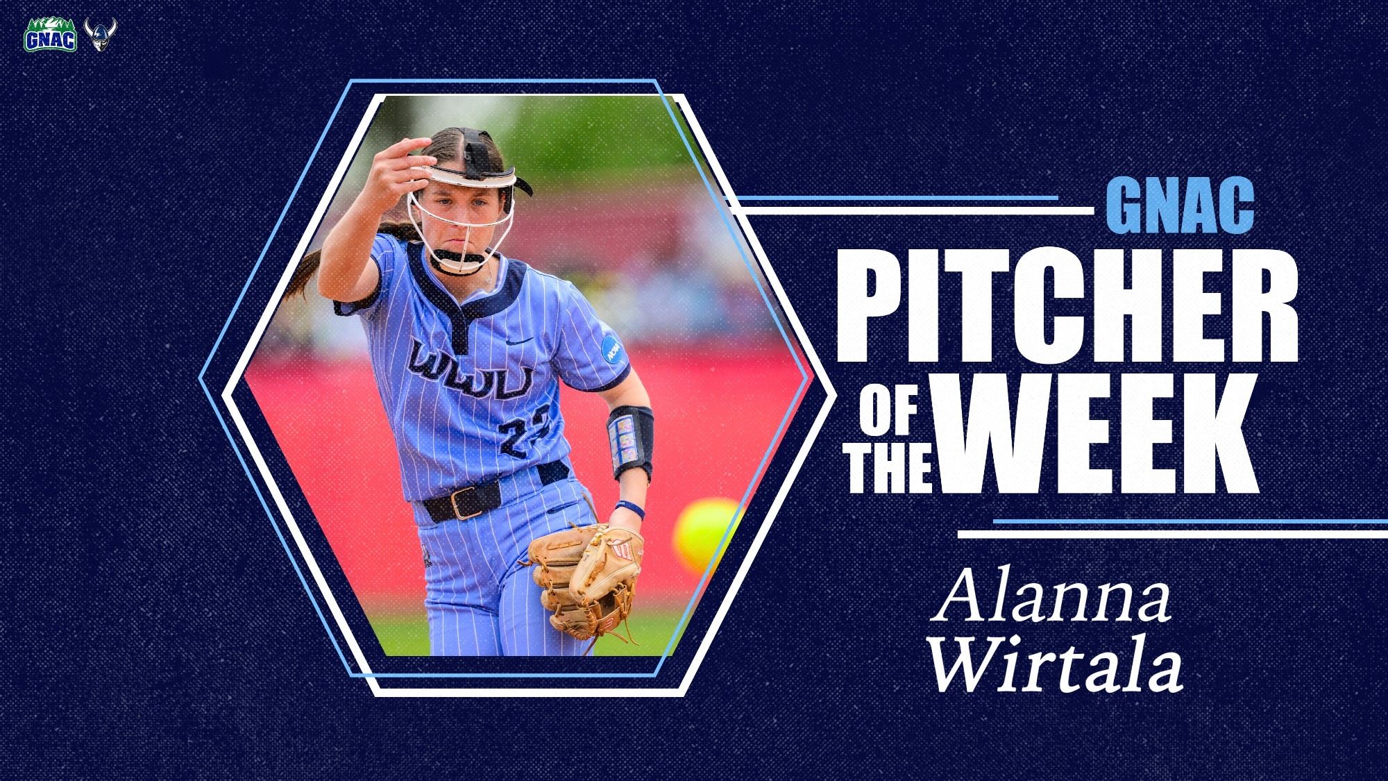 Alanna Wirtala GNAC Pitcher of the Week