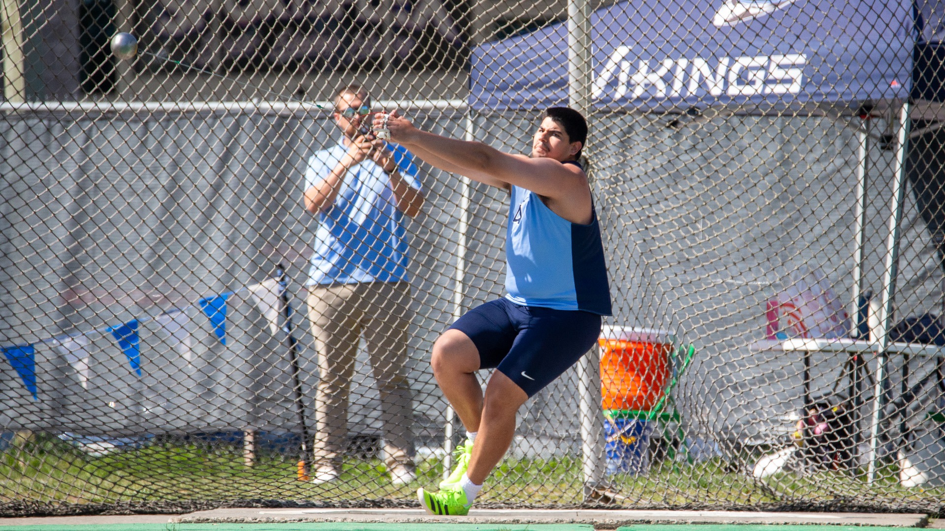 Calvin Gutierrez Hammer Throw | Photo of WWU men's hammer thrower in competition