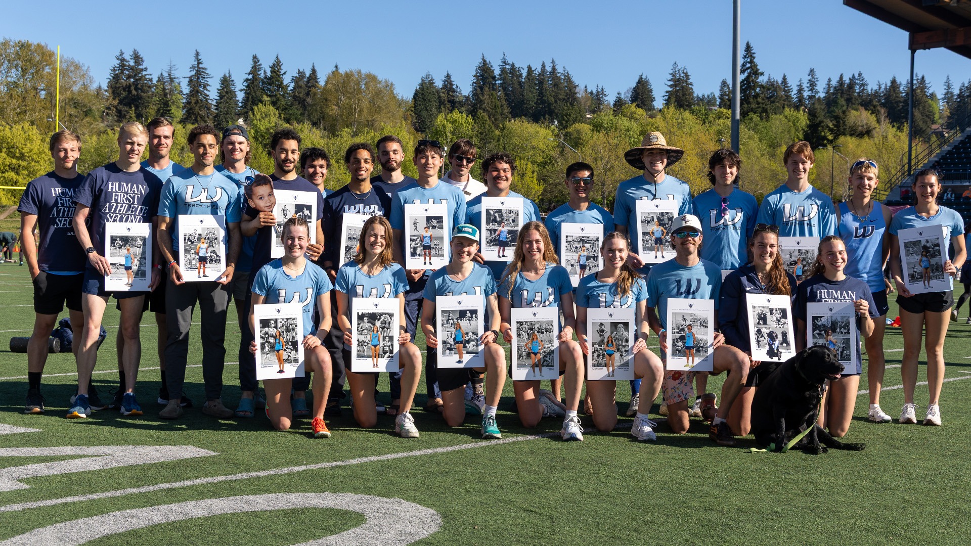 WWU Senior Class in a Group Photo at the Vernacchia Invitational