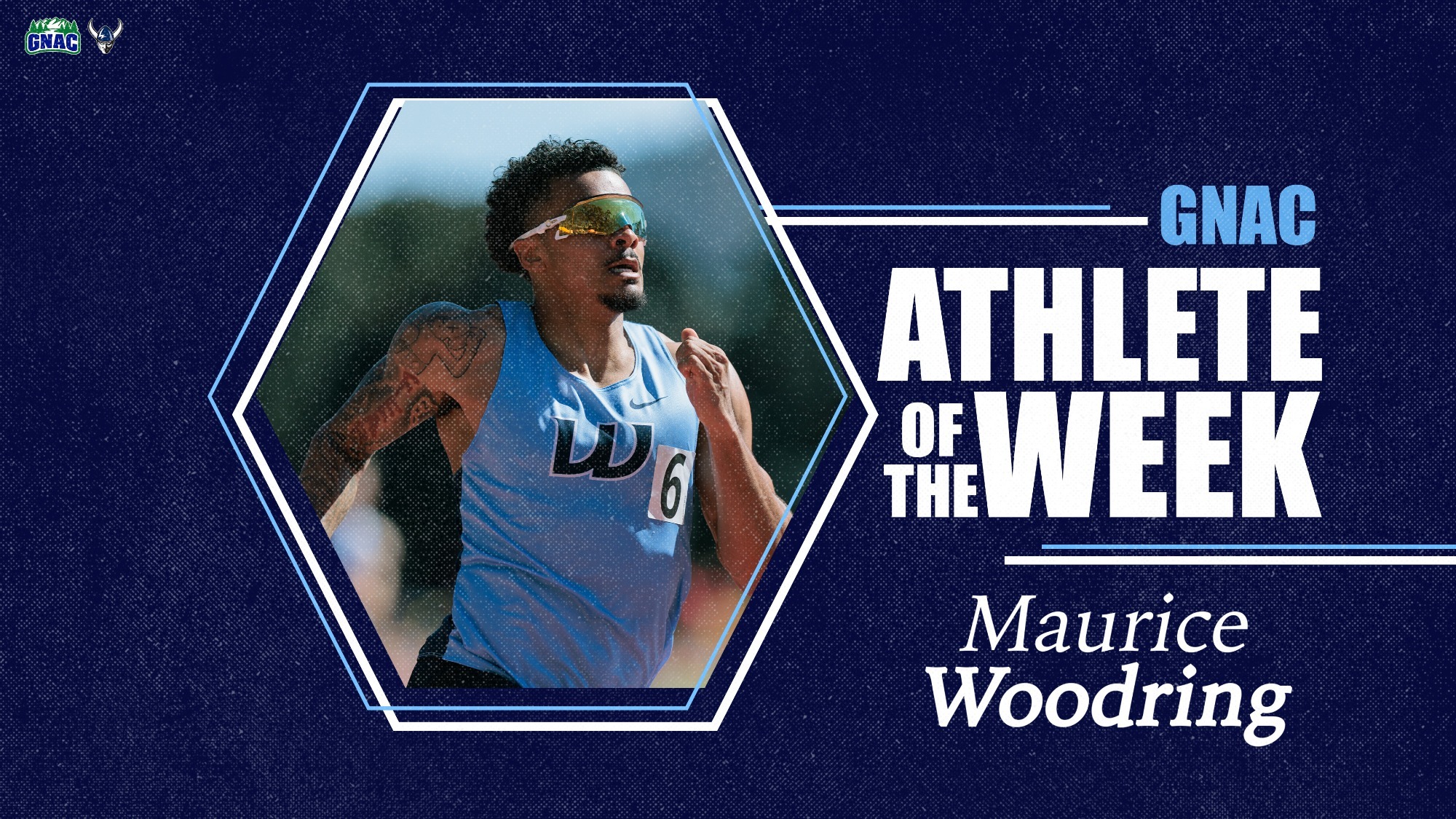 Maurice Woodring - GNAC Men's Track Athlete of the Week