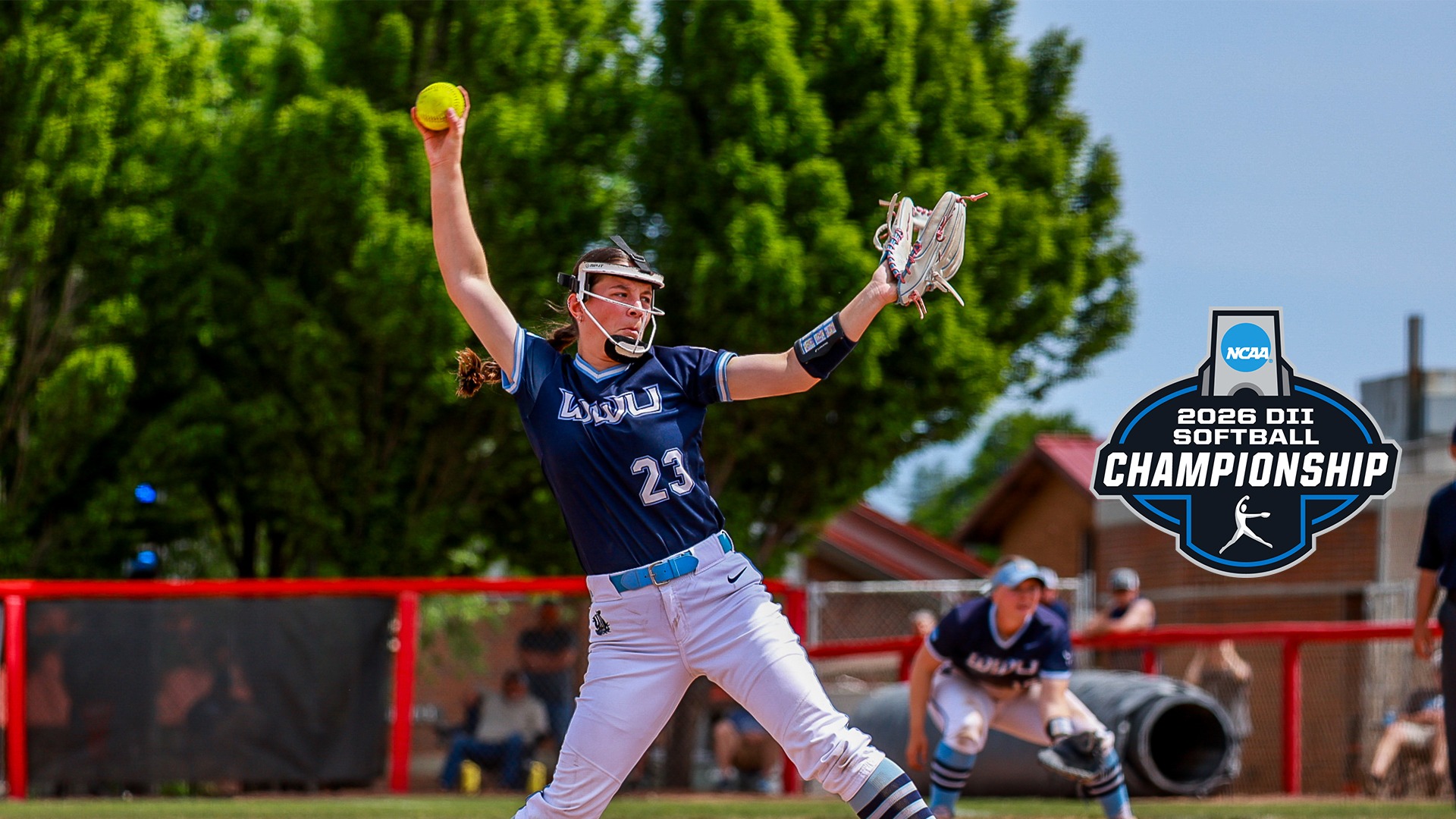 Softball Follow at NCAA Regionals | Picture of WWU No. 23 throwing a softball
