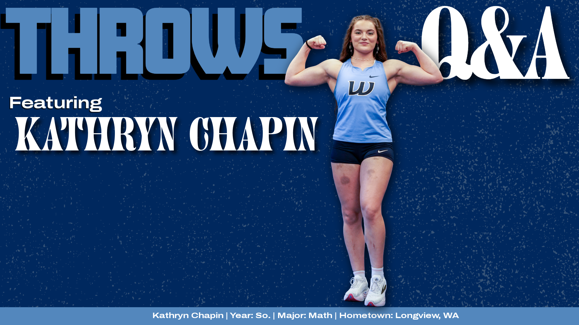 Thrower Kathryn Chapin poses
