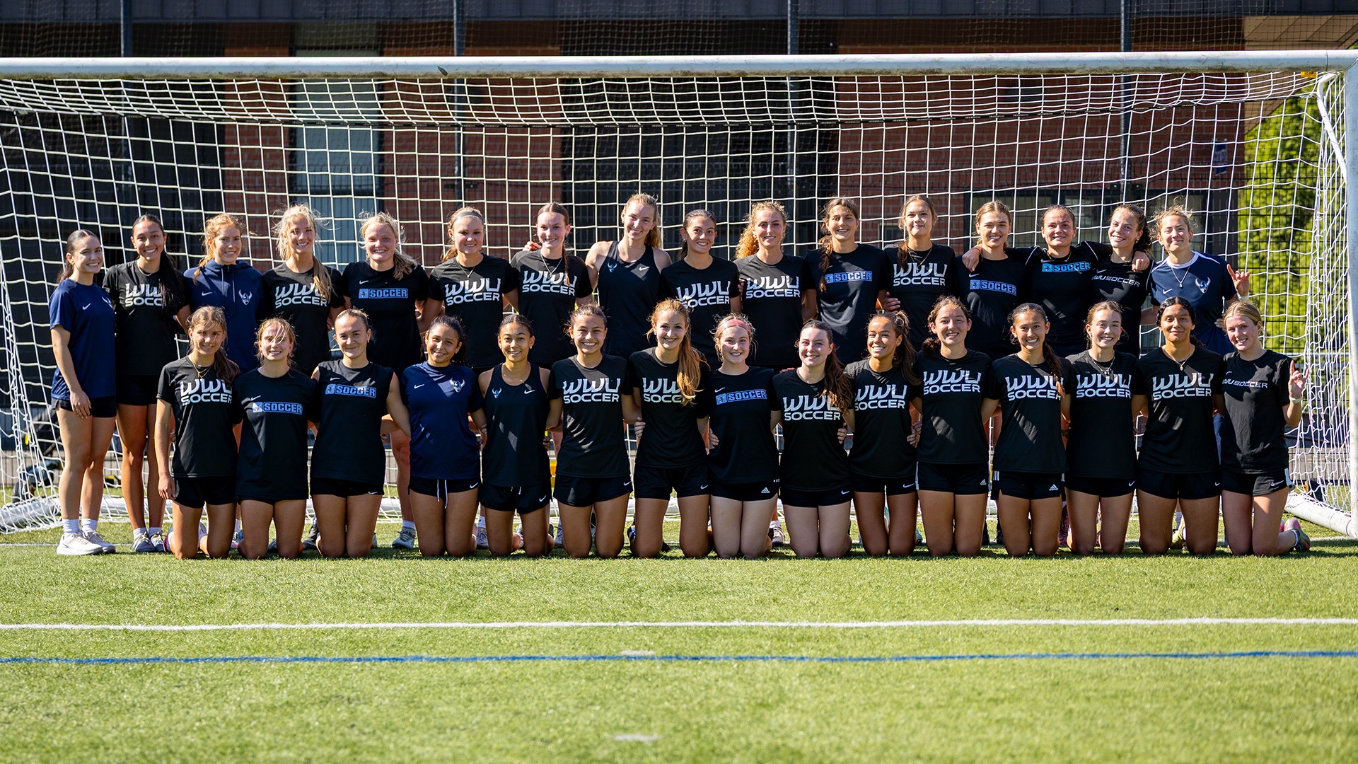 Women's Soccer Team Photo at first 2026 Practice