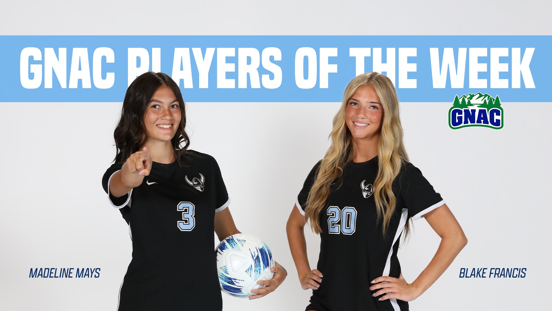 Mays and Francis - GNAC Players of the Week