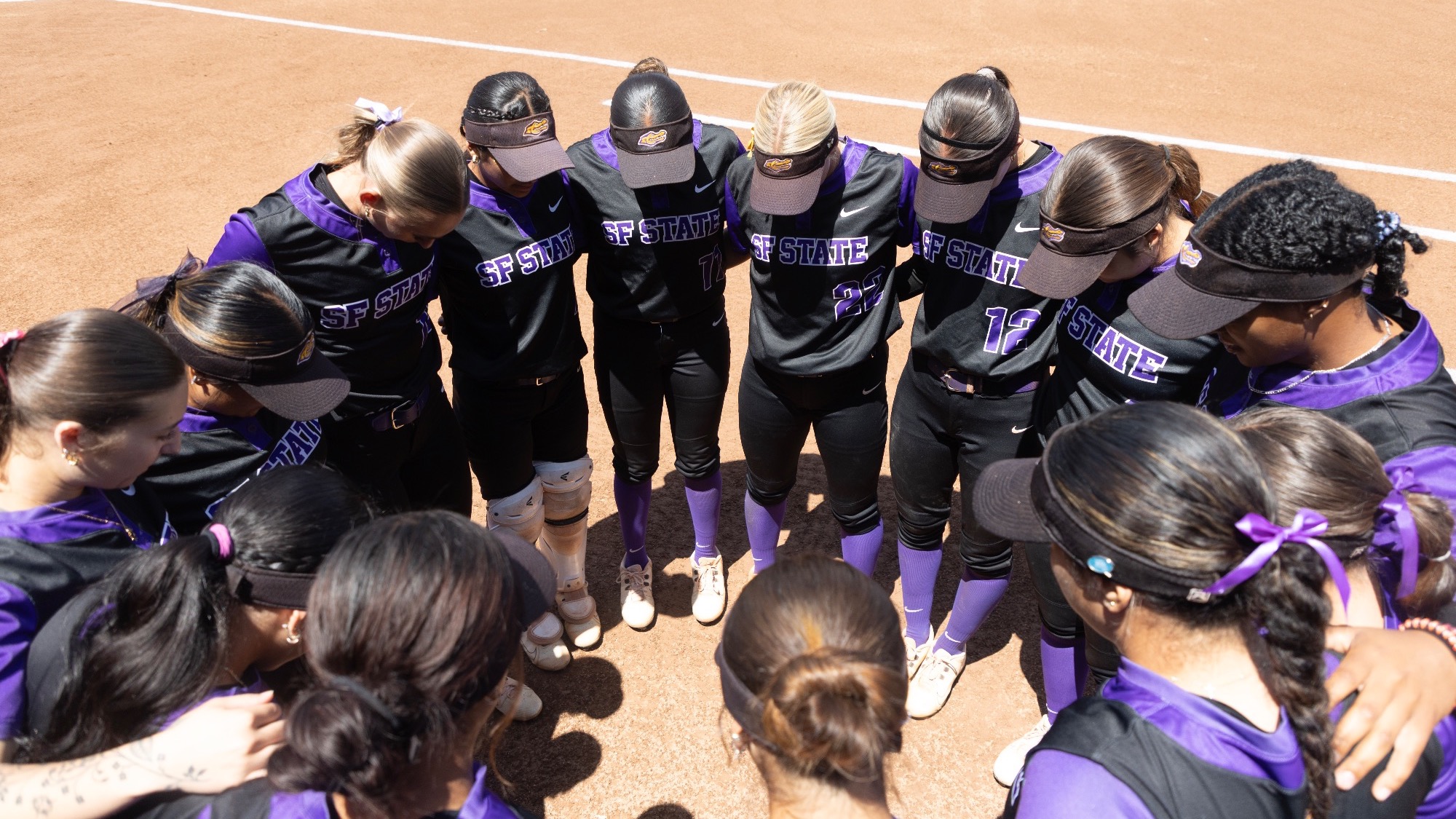 Softball Team Huddle