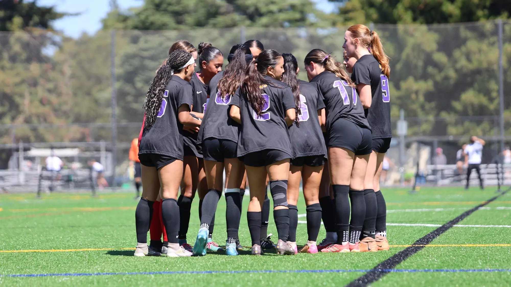 Women's Soccer Huddle