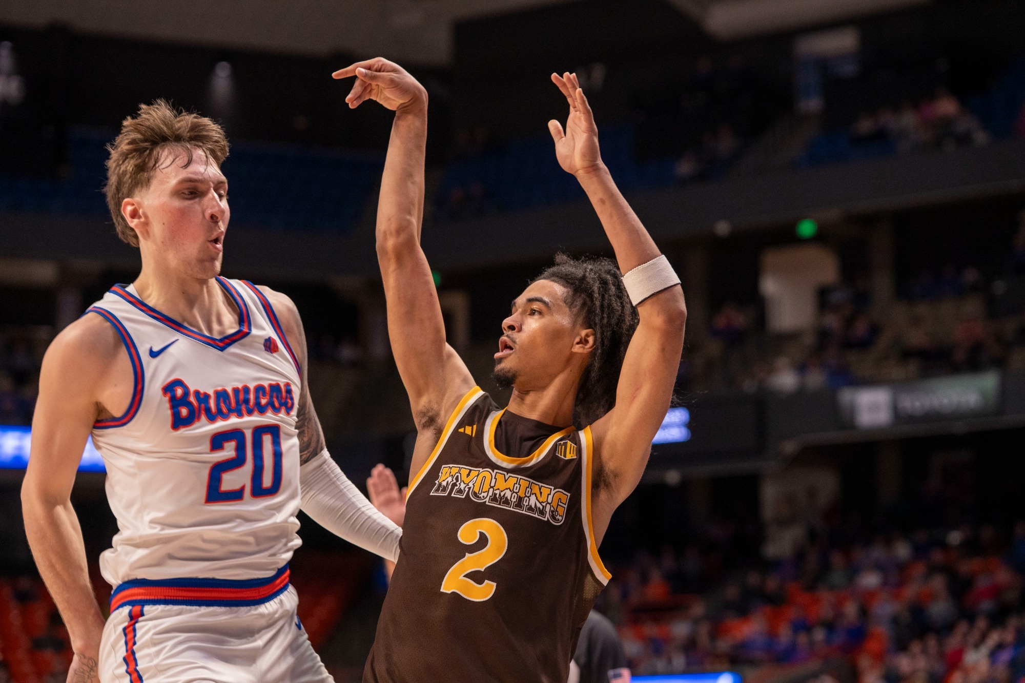 Naz Meyer hits a three at Boise State in 2026