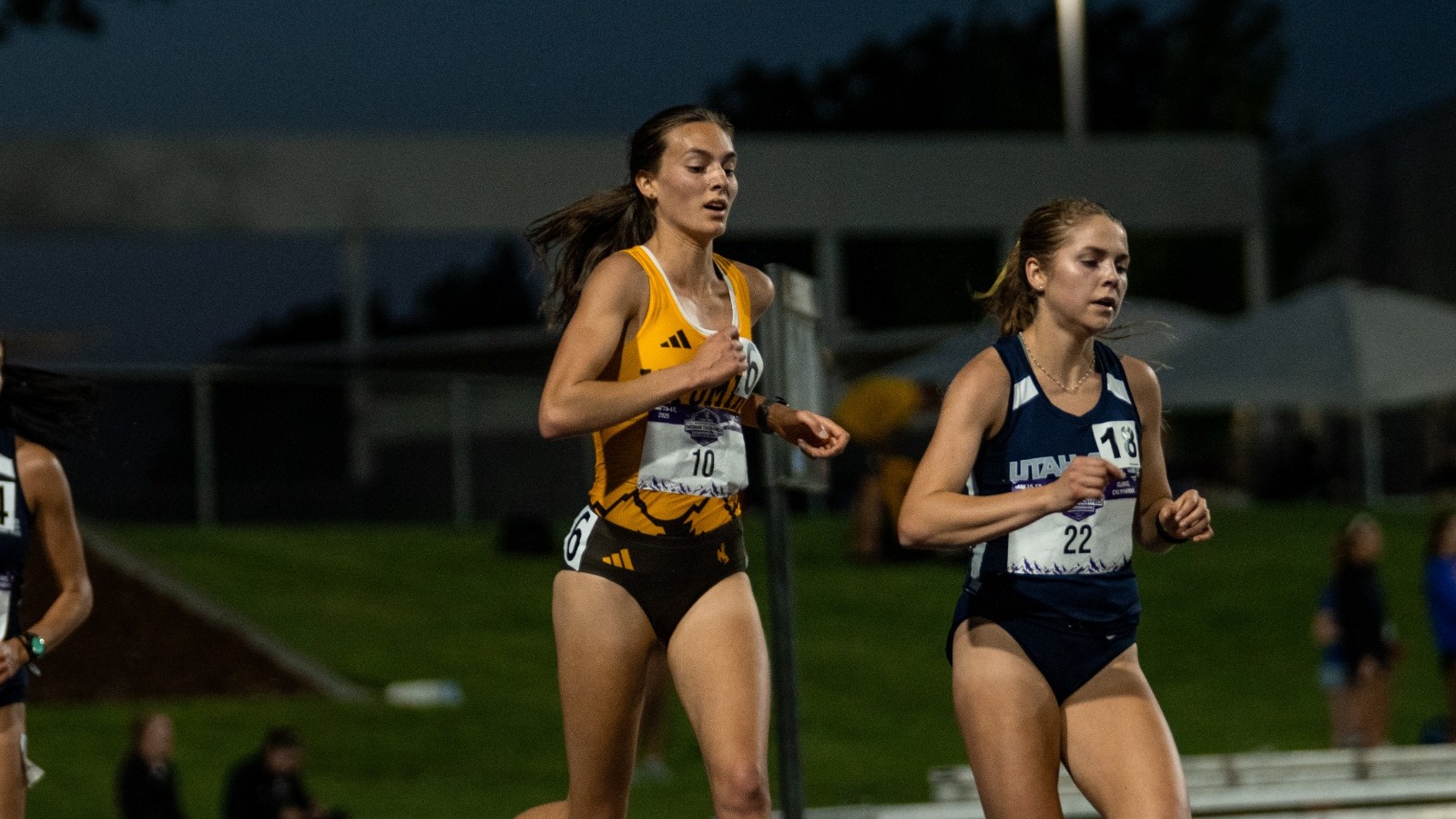 Marina Trave running at the MW Championships