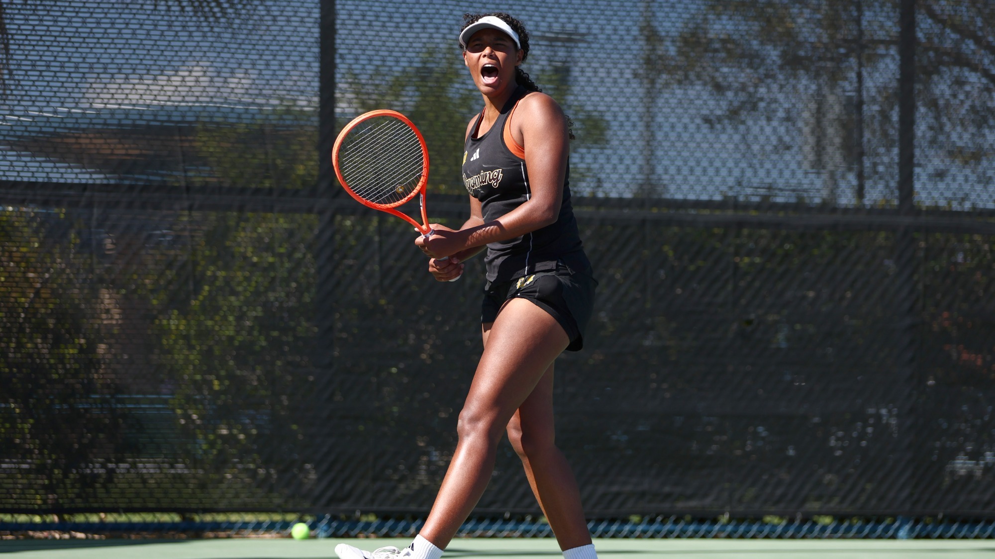 Bijlsma celebration at Mountain West Championships vs. New Mexico