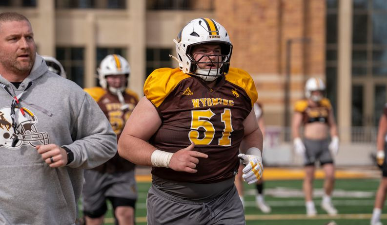 Wyoming offensive lineman Jason Maciejczak