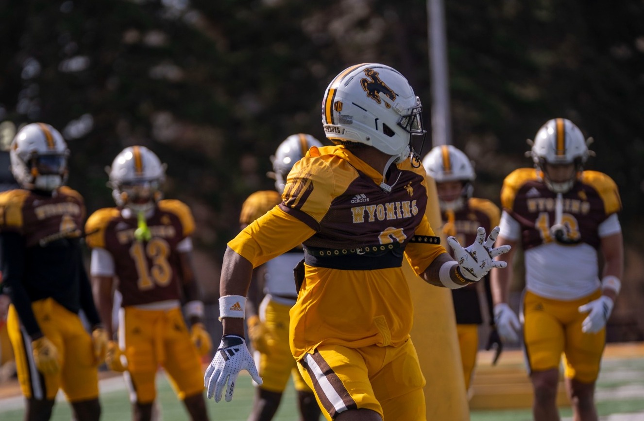 Eric Richardson during spring practice in 2026