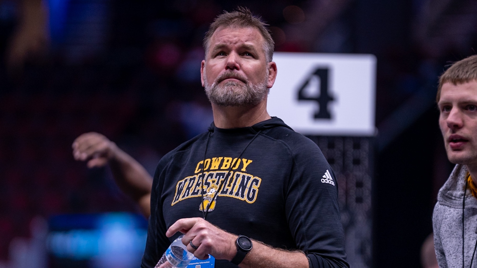Branch looks on during Day 1 of the NCAA Championships in Cleveland, Ohio