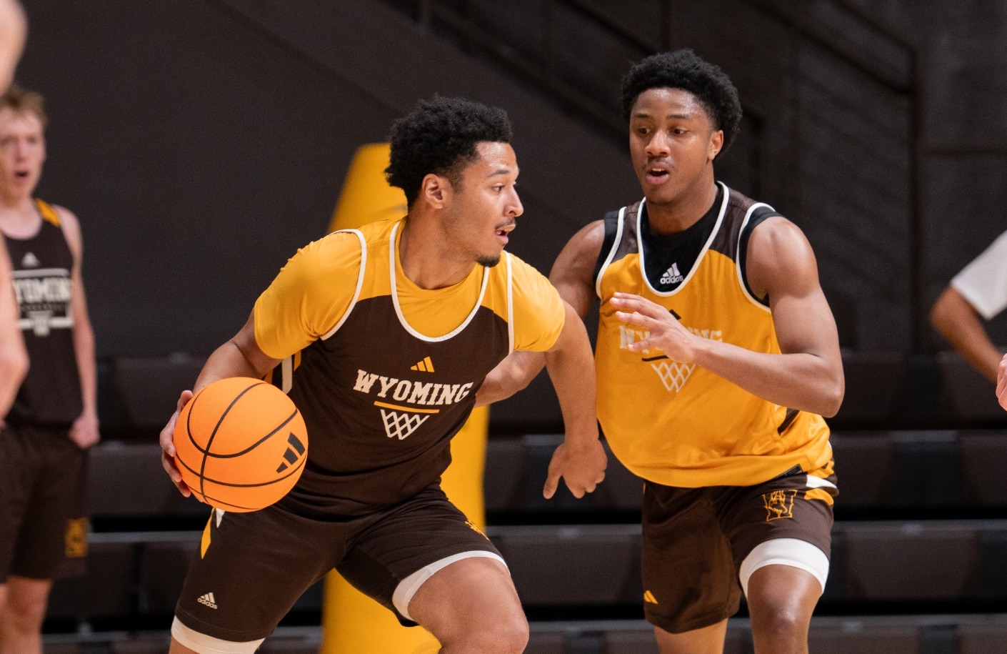 Khaden Bennett and Canin Jefferson at Practice in Sept. of 2026
