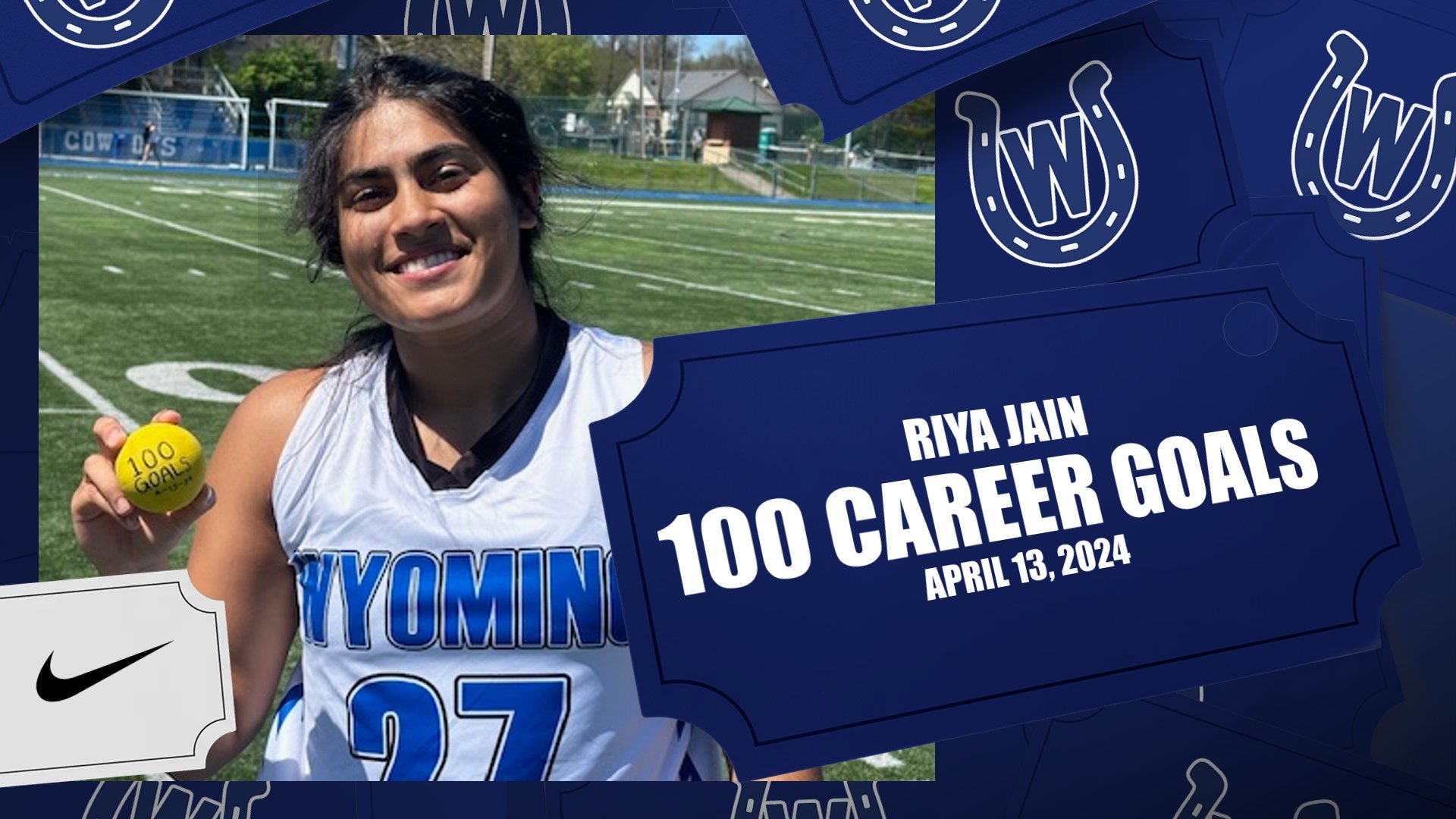 2024 Girls Lacrosse-Jain 100 Career Goals