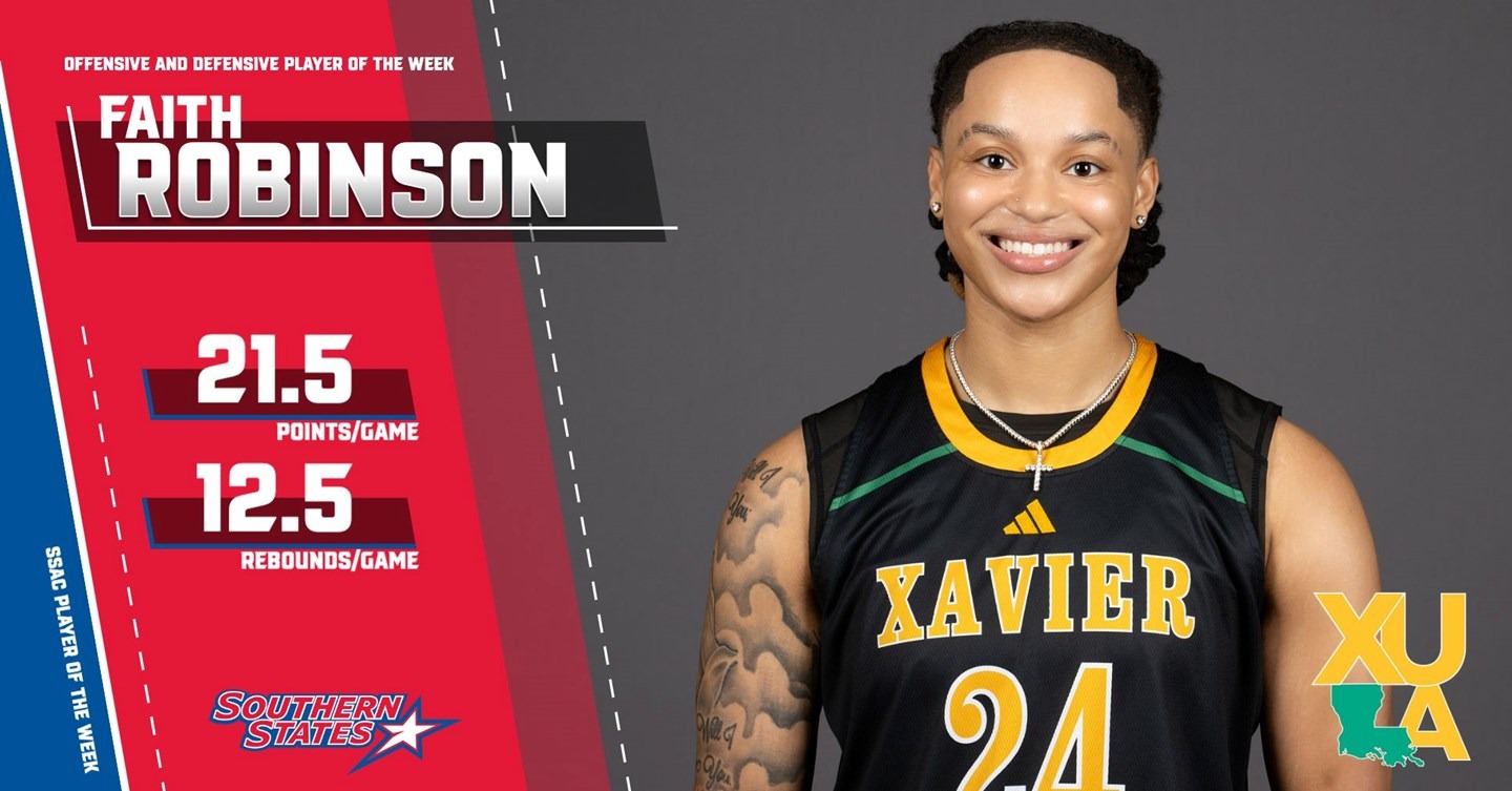 Faith Robinson Player of the Week Graphic