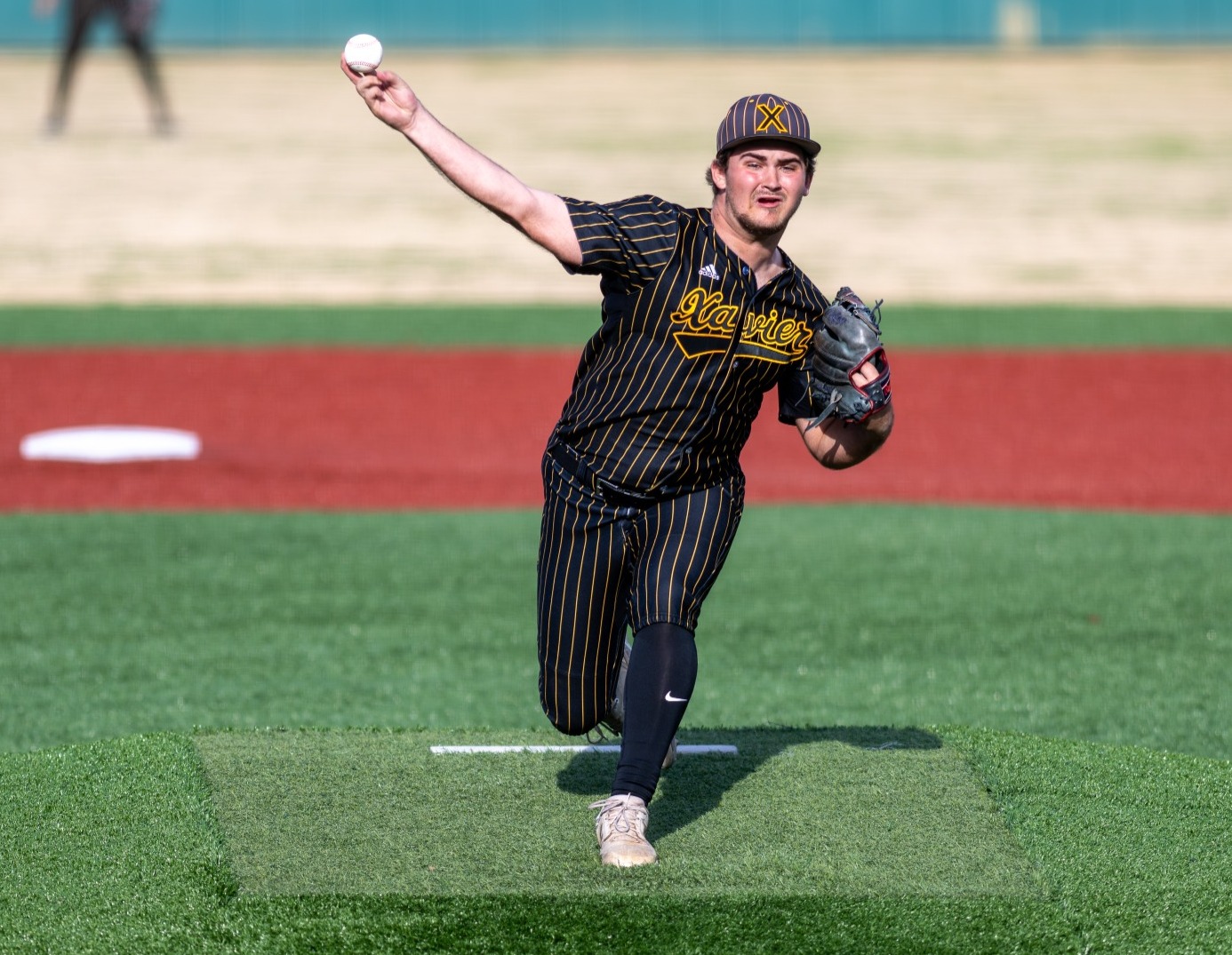 Nate Babin pitching versus Stillman 2026