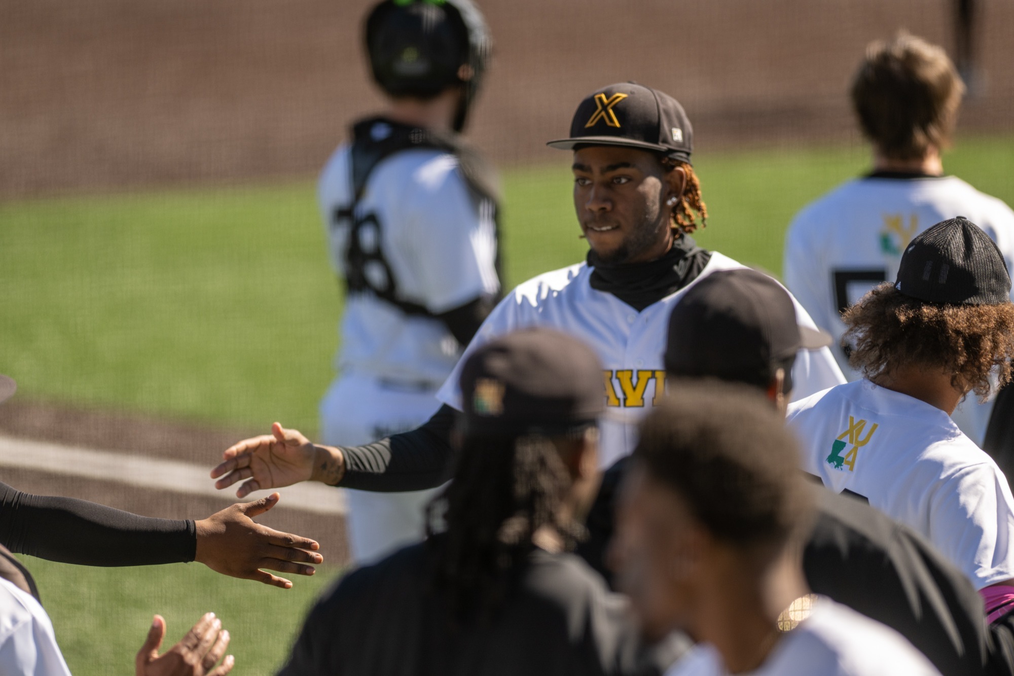 Chase DeLoach handshakes versus Lane