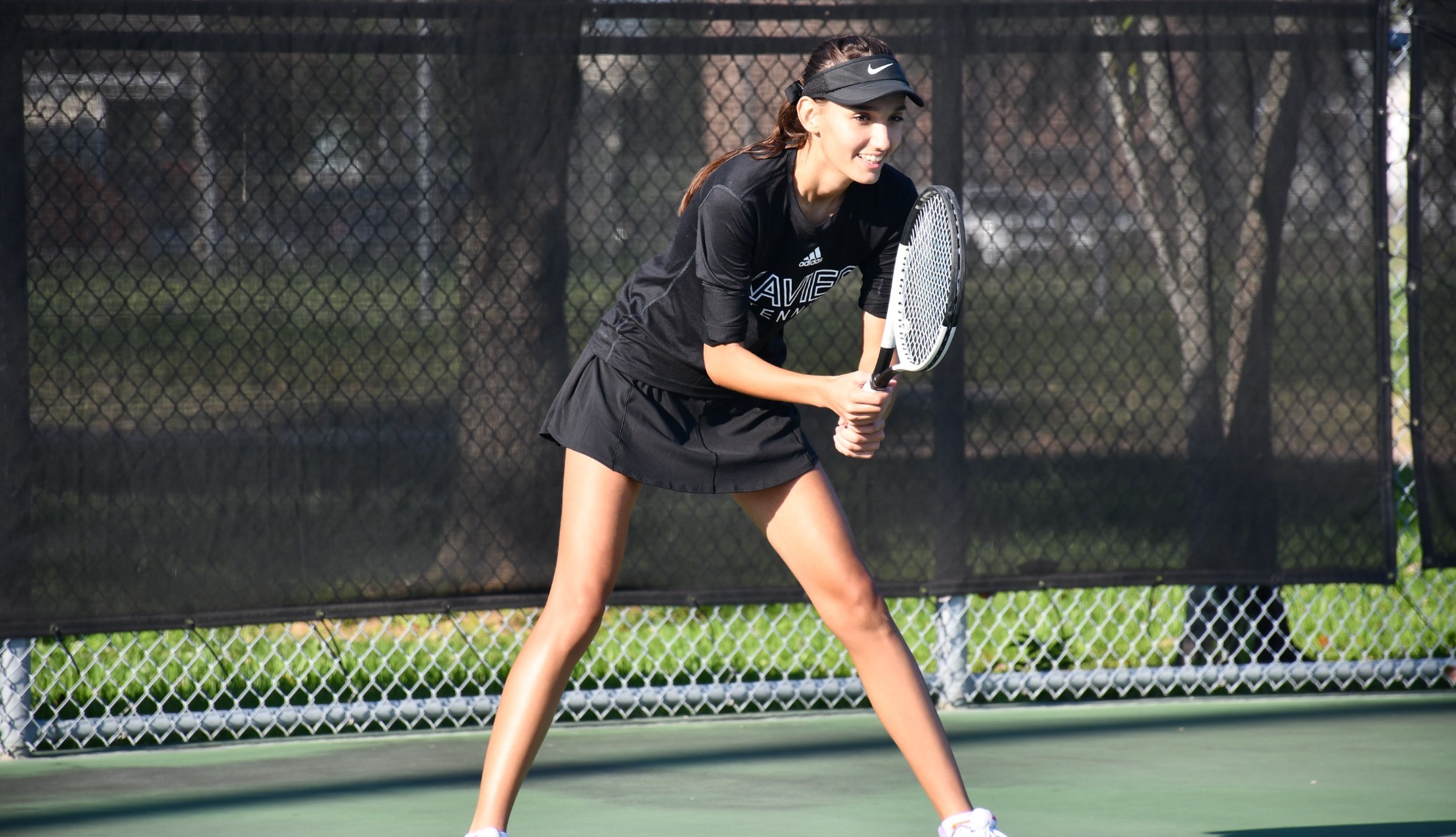 Maja Brnic awaiting serve 25-26