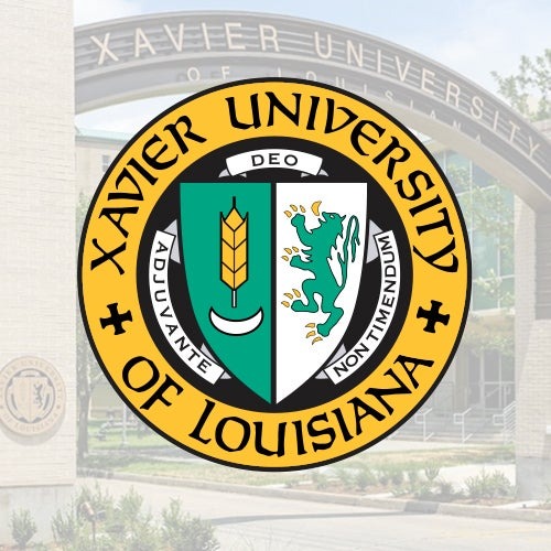 Logo with university backdrop