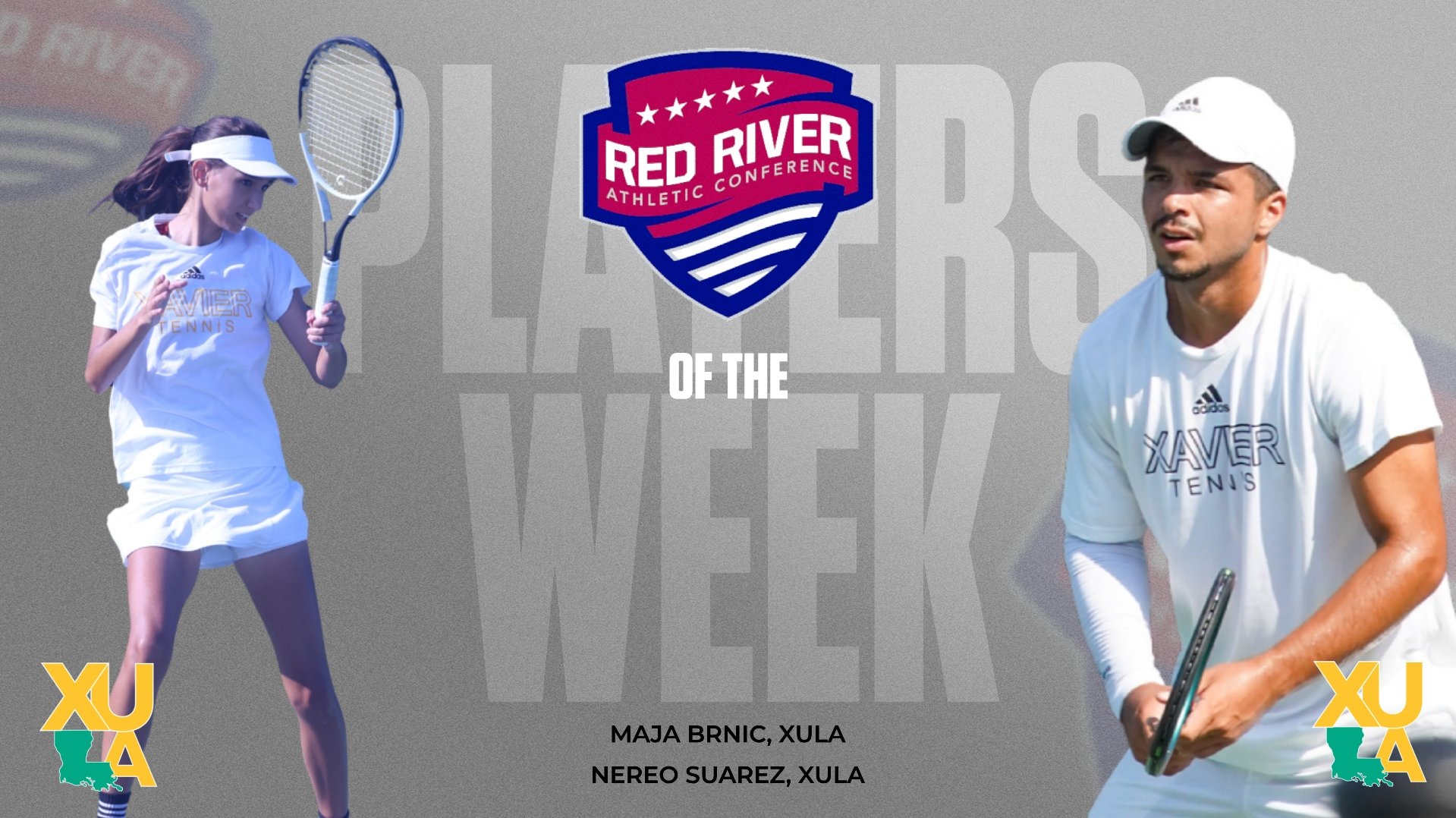 Graphic for Tennis Player of Week Awards April 6, 2026